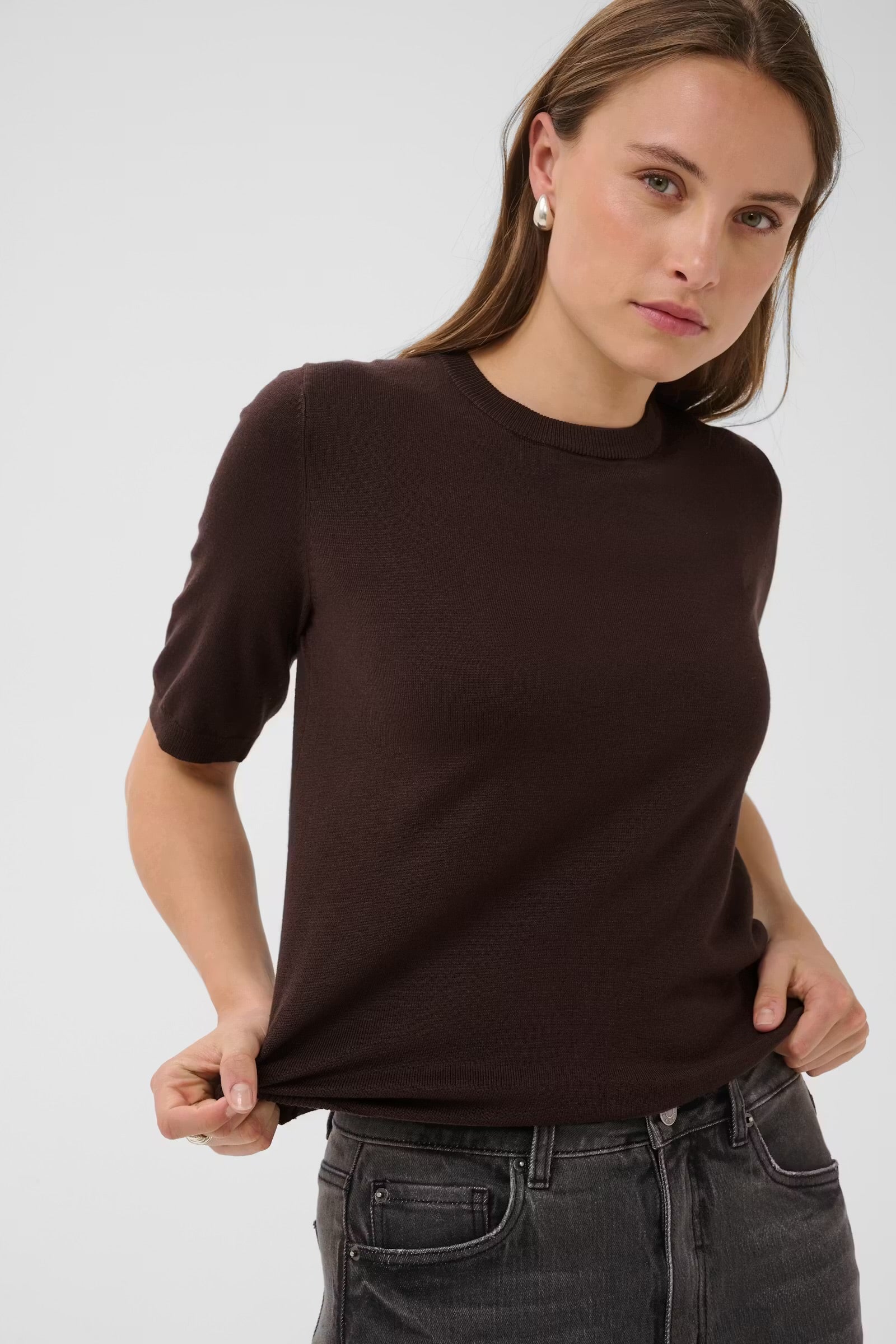 KAFFE LIZZA O-NECK PULLOVER