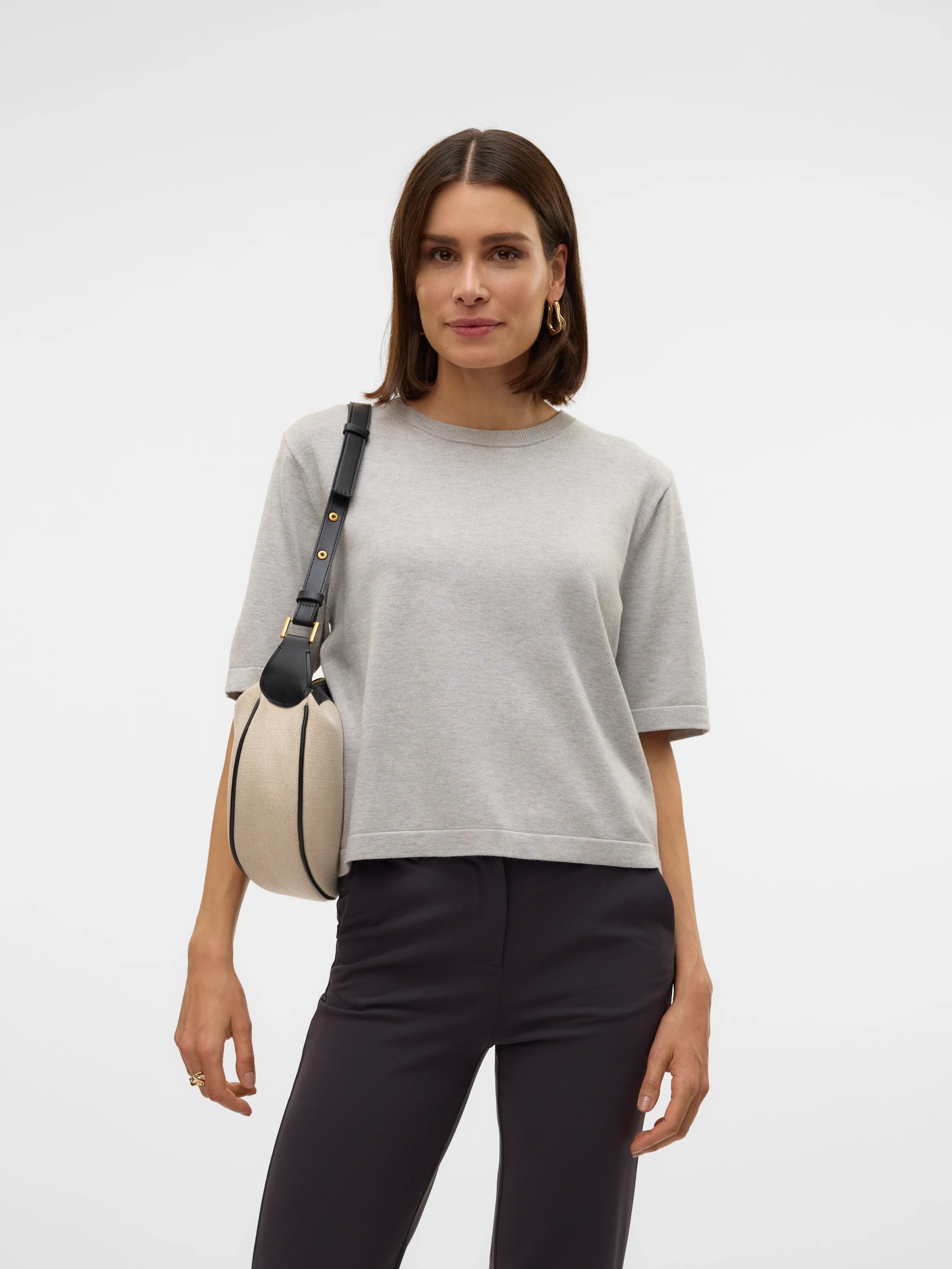 VERO MODA SILJE 2/4 O-NECK OVERSIZE PULLOVER