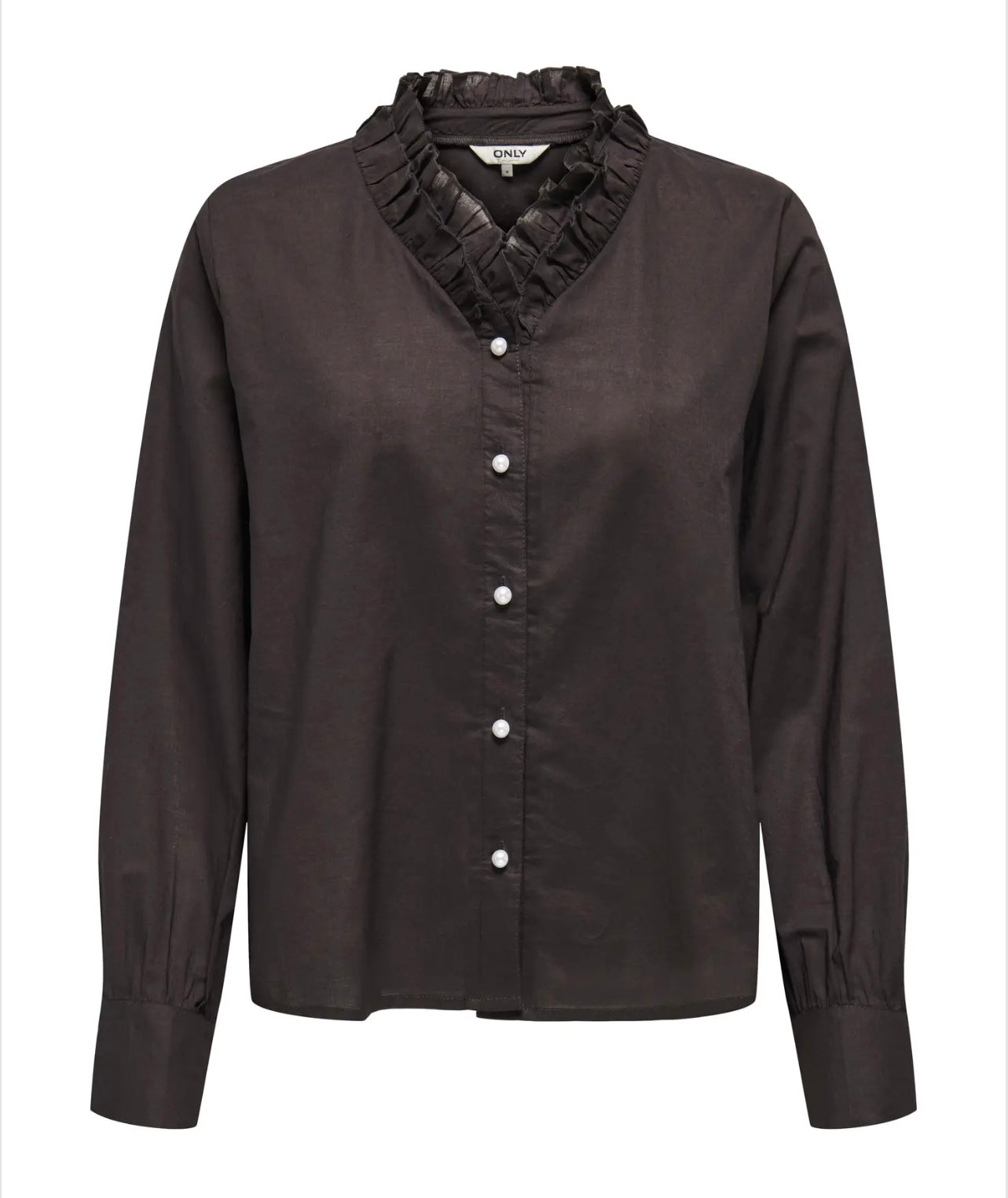 ONLY HASSIE L/S FRILL SHIRT