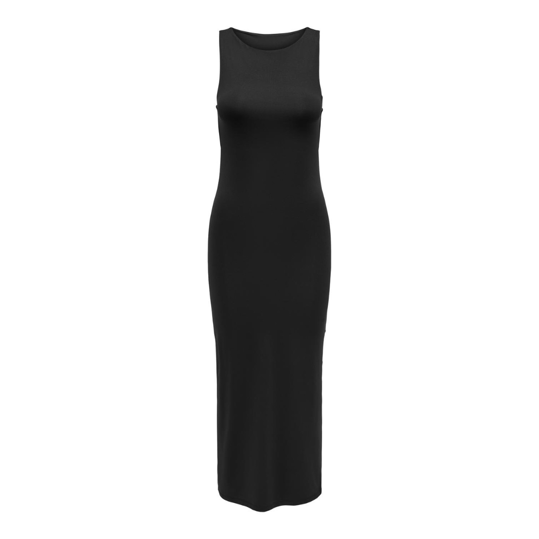 ONLY EA S/L LONG SLIT DRESS