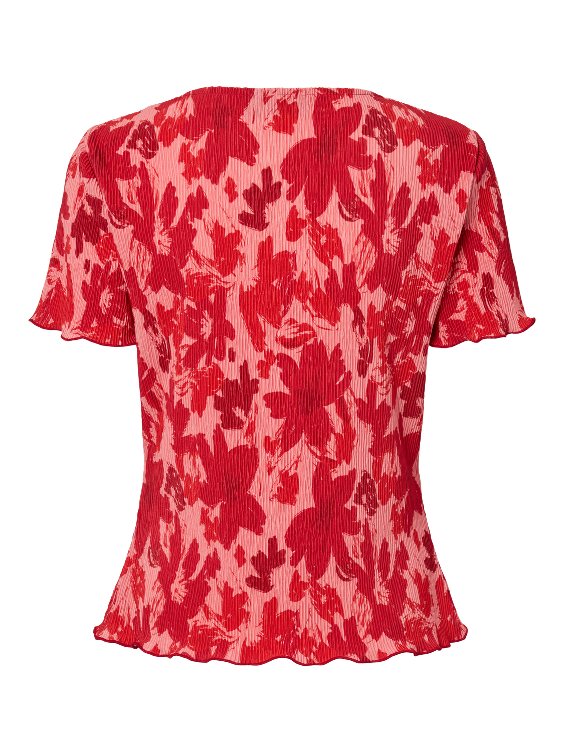 PIECES FLORA SS O-NECK TOP