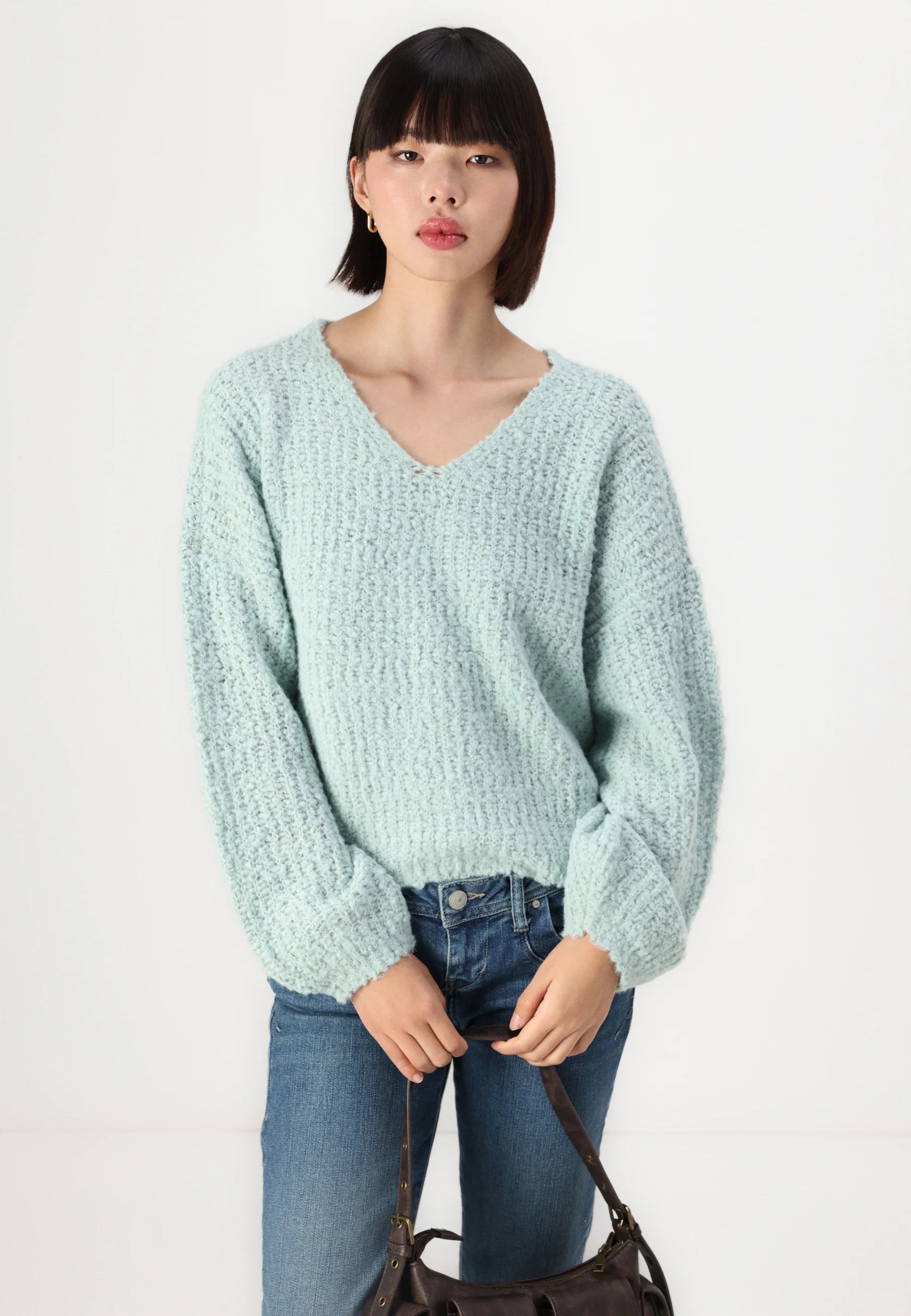 VERO MODA JULIETTE LS V-NECK PULLOVER BOO