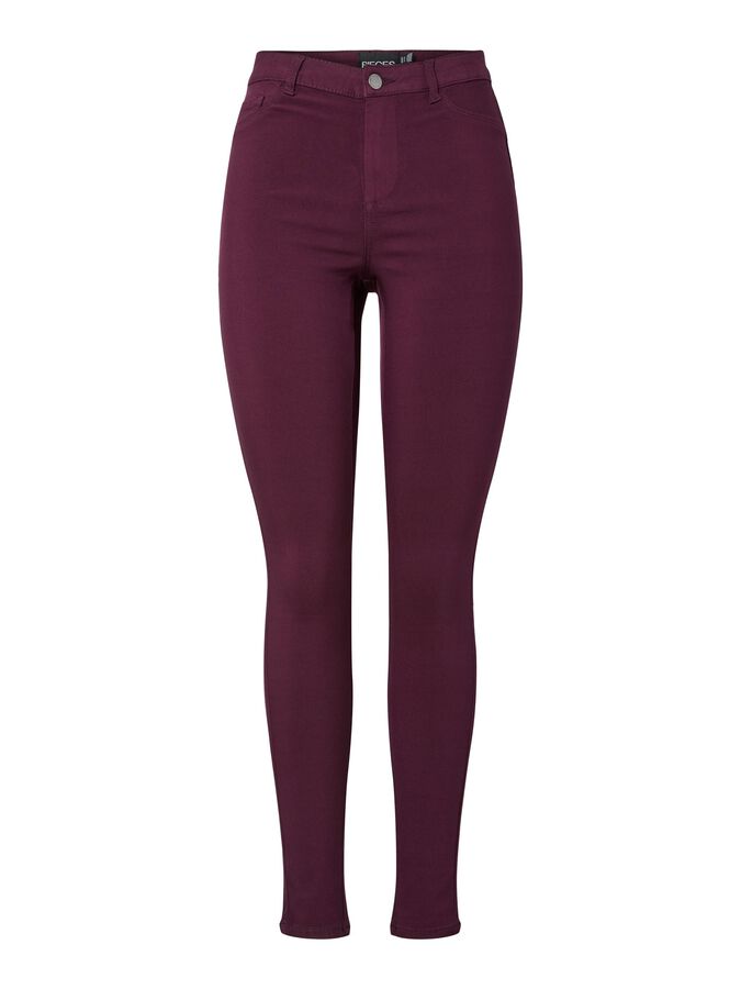 PIECES HIGHSKIN WEAR JEGGINGS - WINETASTING