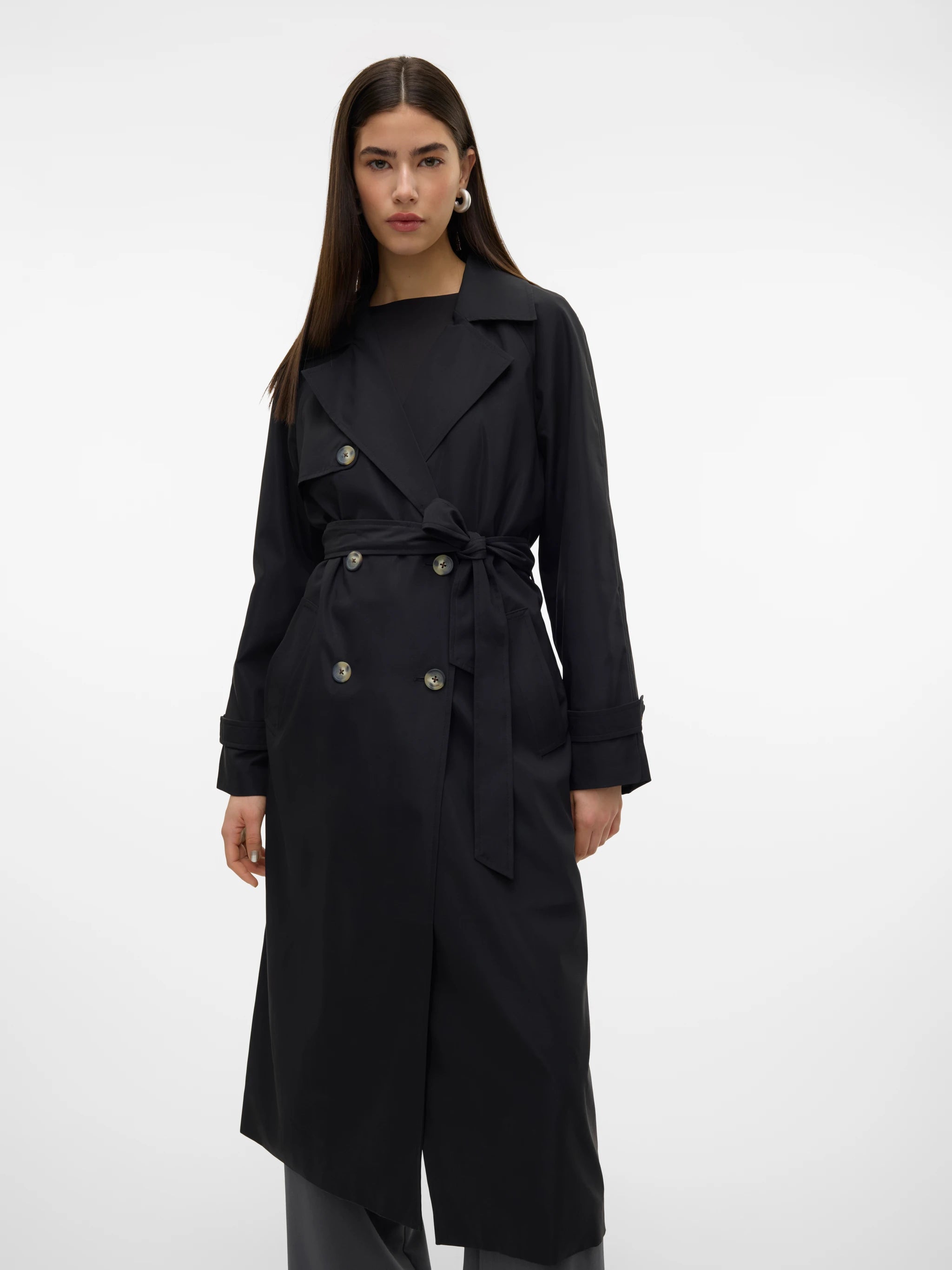 VERO MODA TESSA GOLD LONG TRENCHCOAT