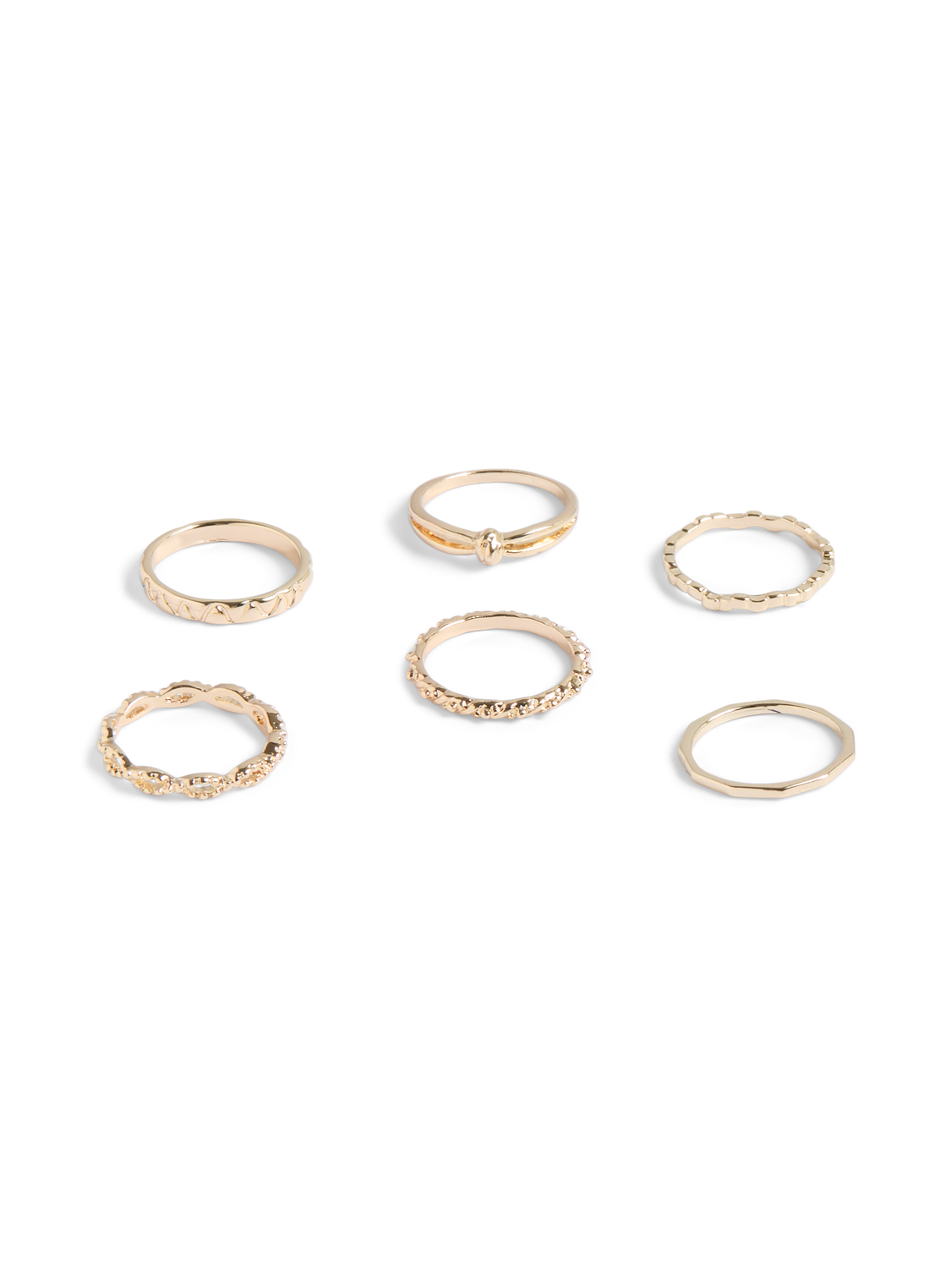 PIECES BIBI RING 6-PACK