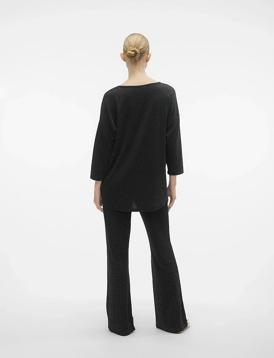 VERO MODA KANVA 3/4 V-NECK TOP LX JRS GA