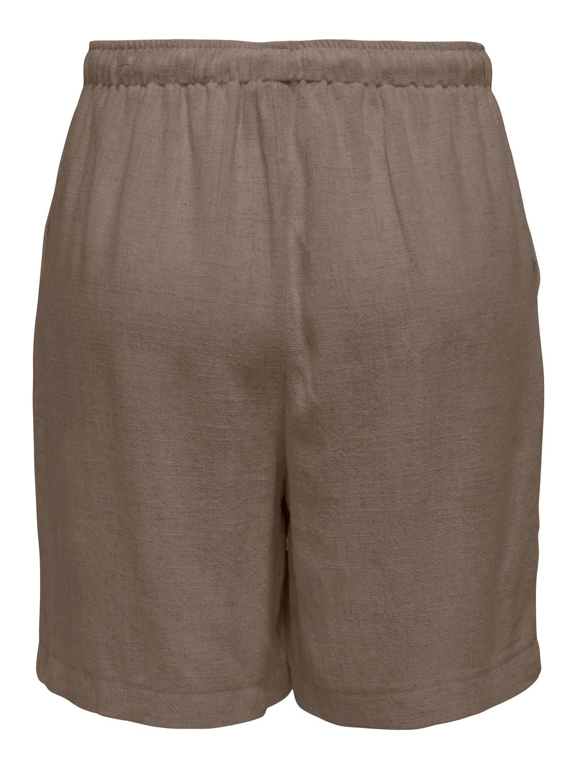 ONLY SIESTA MW PULL-UP LIN BL SHORTS