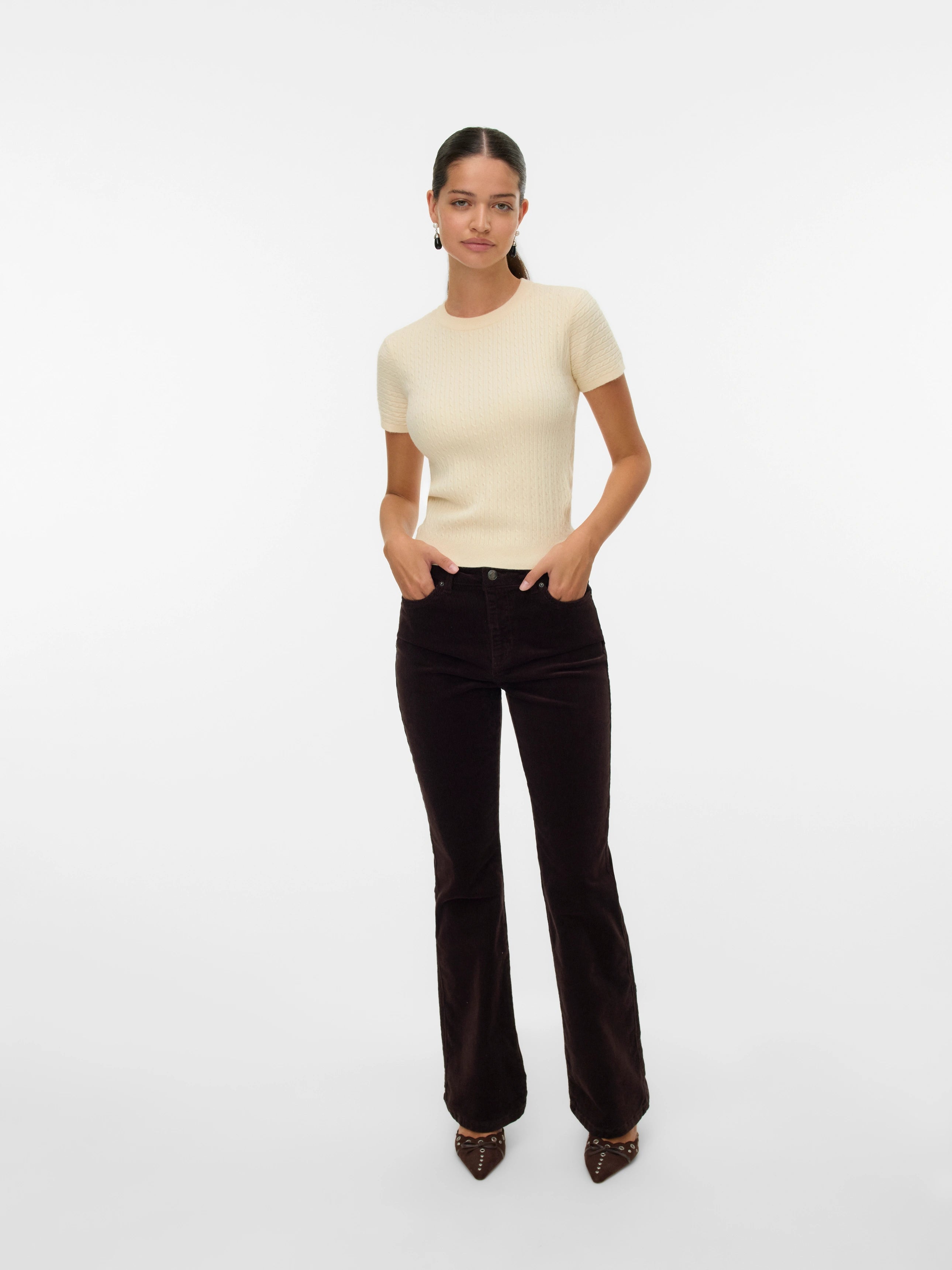 VERO MODA MIRLA SS O-NECK PULLOVER