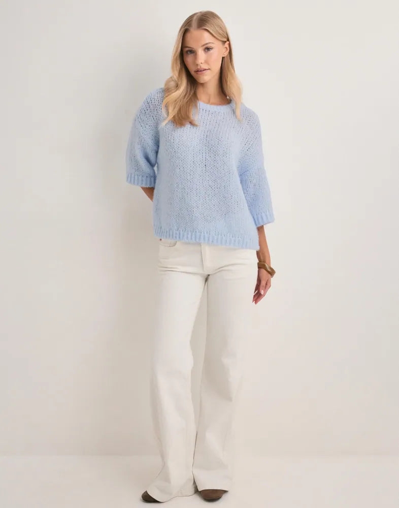 ONLY NORDIC SS LOOSE O-NECK  KNT