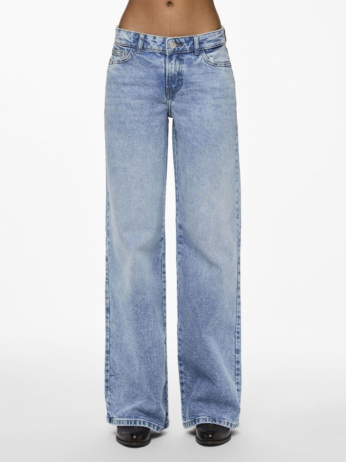 PIECES SELMA LW WIDE JEANS