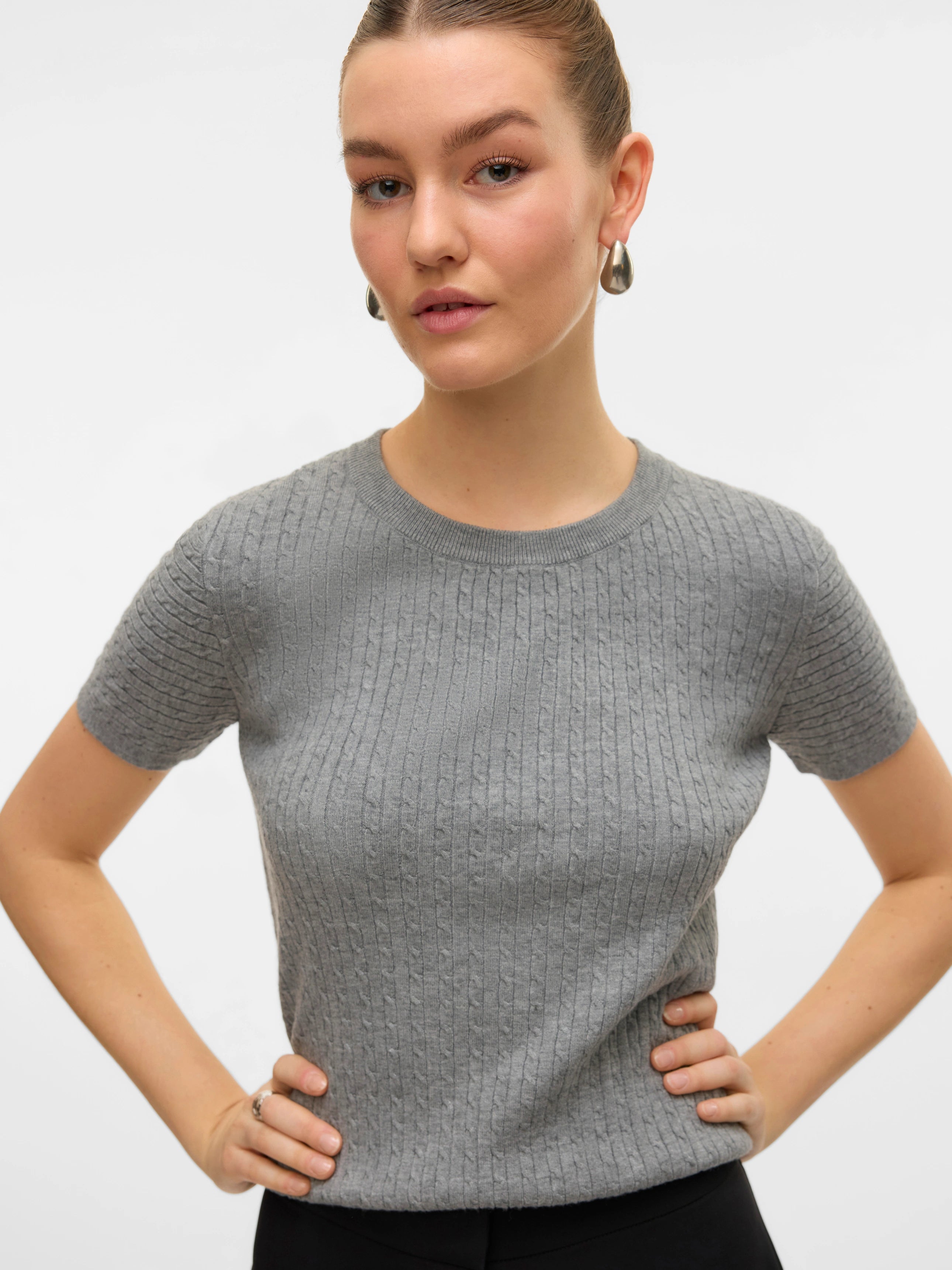 VERO MODA MIRLA SS O-NECK PULLOVER