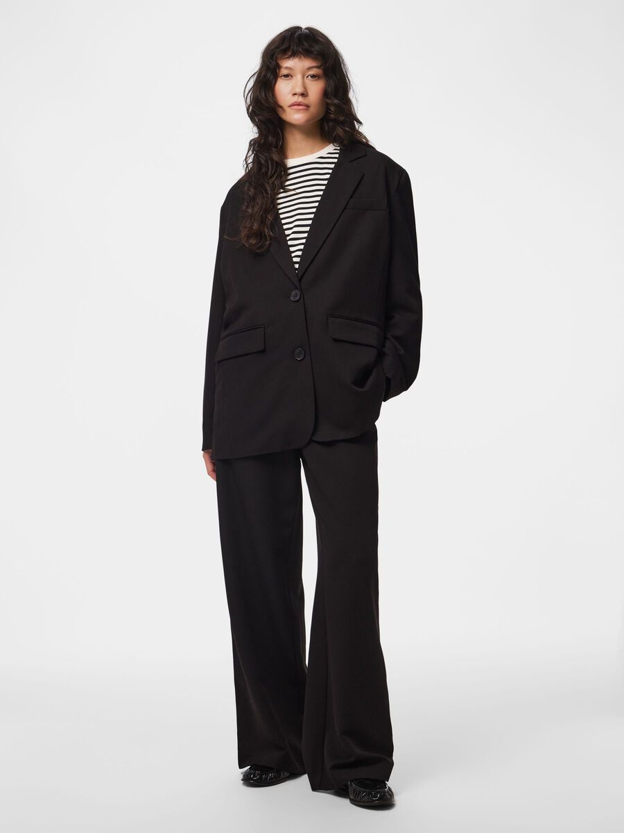 PIECES KAMIL HW WIDE PANT NOOS