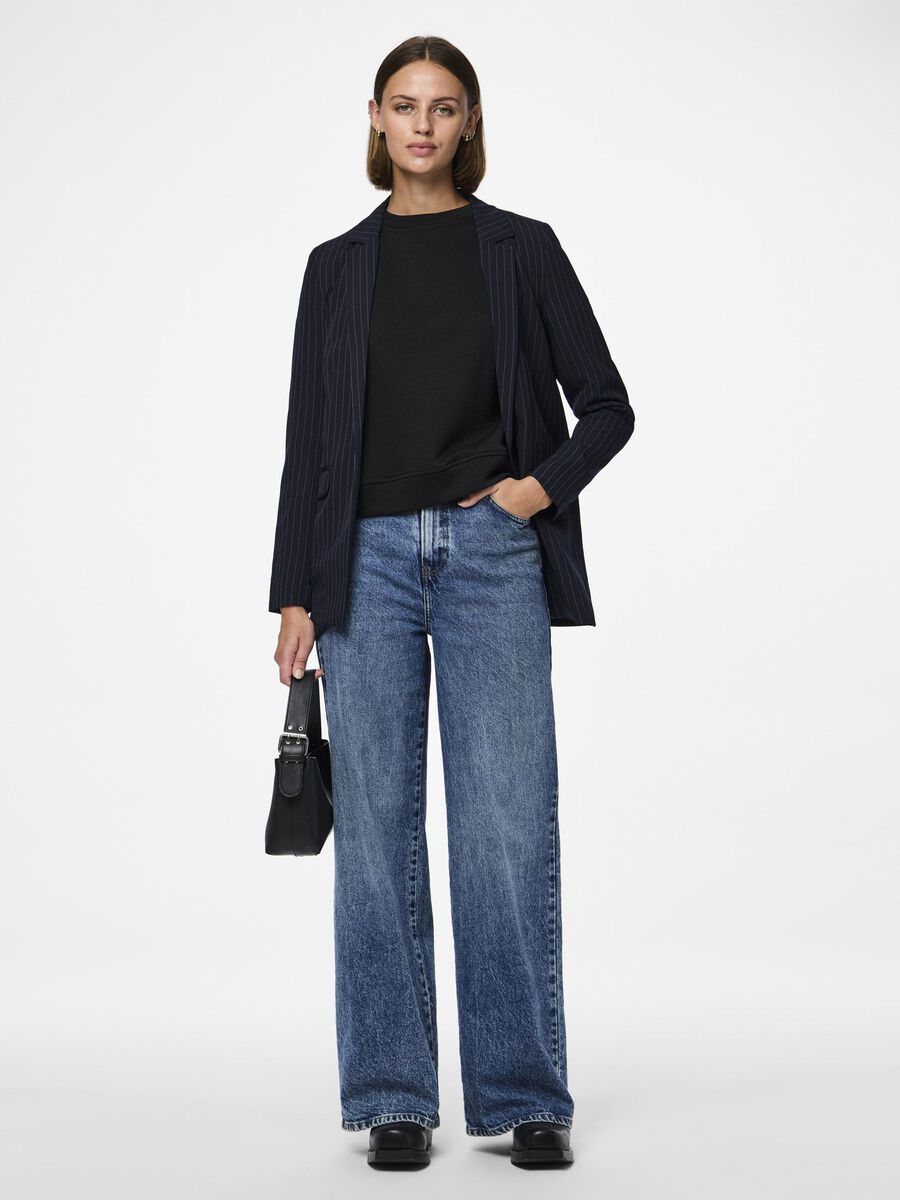 PIECES BOZZY LS LOOSE STRIPED BLAZER