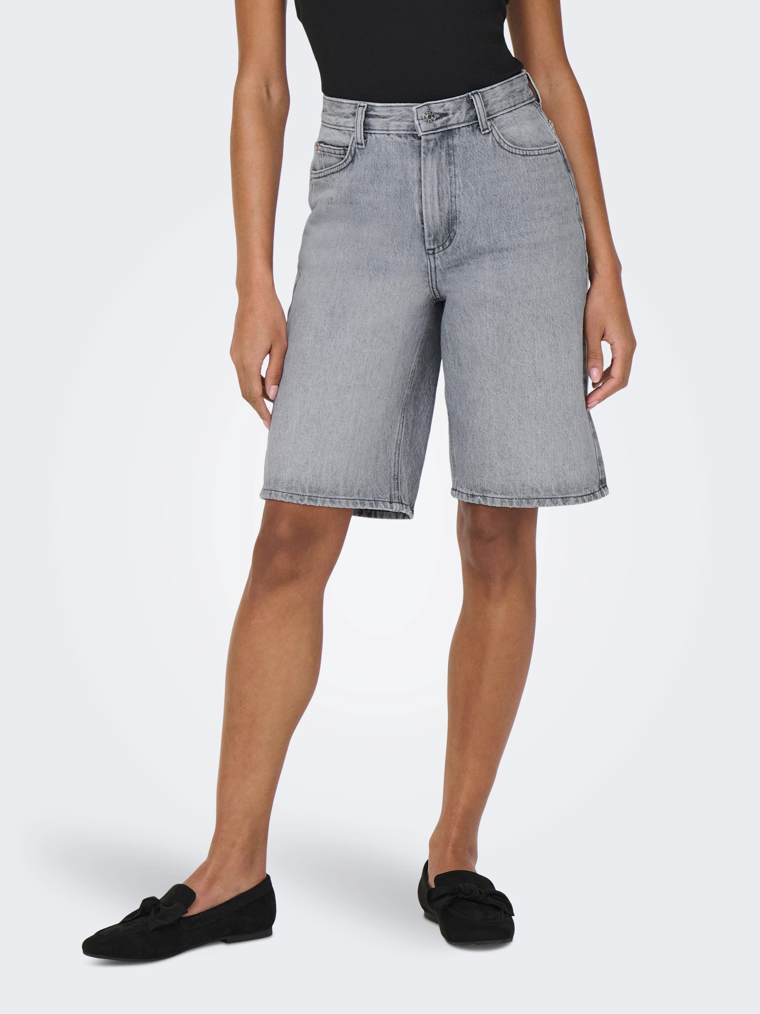 ONLY SONNY HW WIDE DNM SHORTS