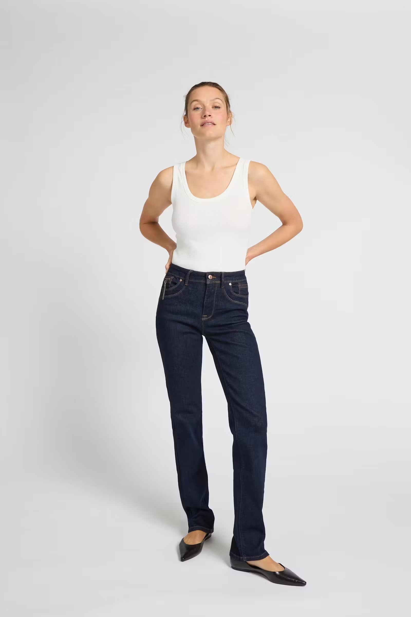 PULZ JEANS KAROLINA HW JEANS STRAIGHT LEG