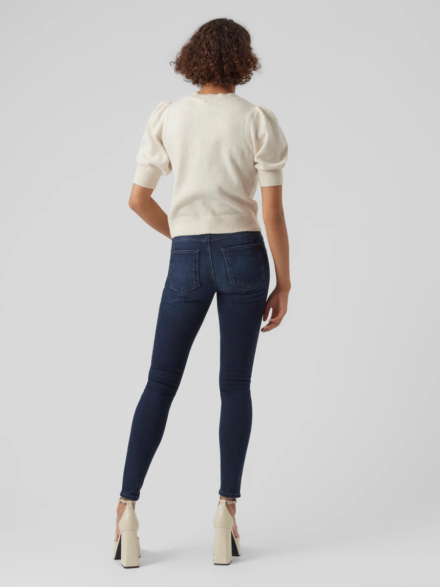 VERO MODA DOFFY 2/4 O-NEKCK PULLOVER - BIRCH