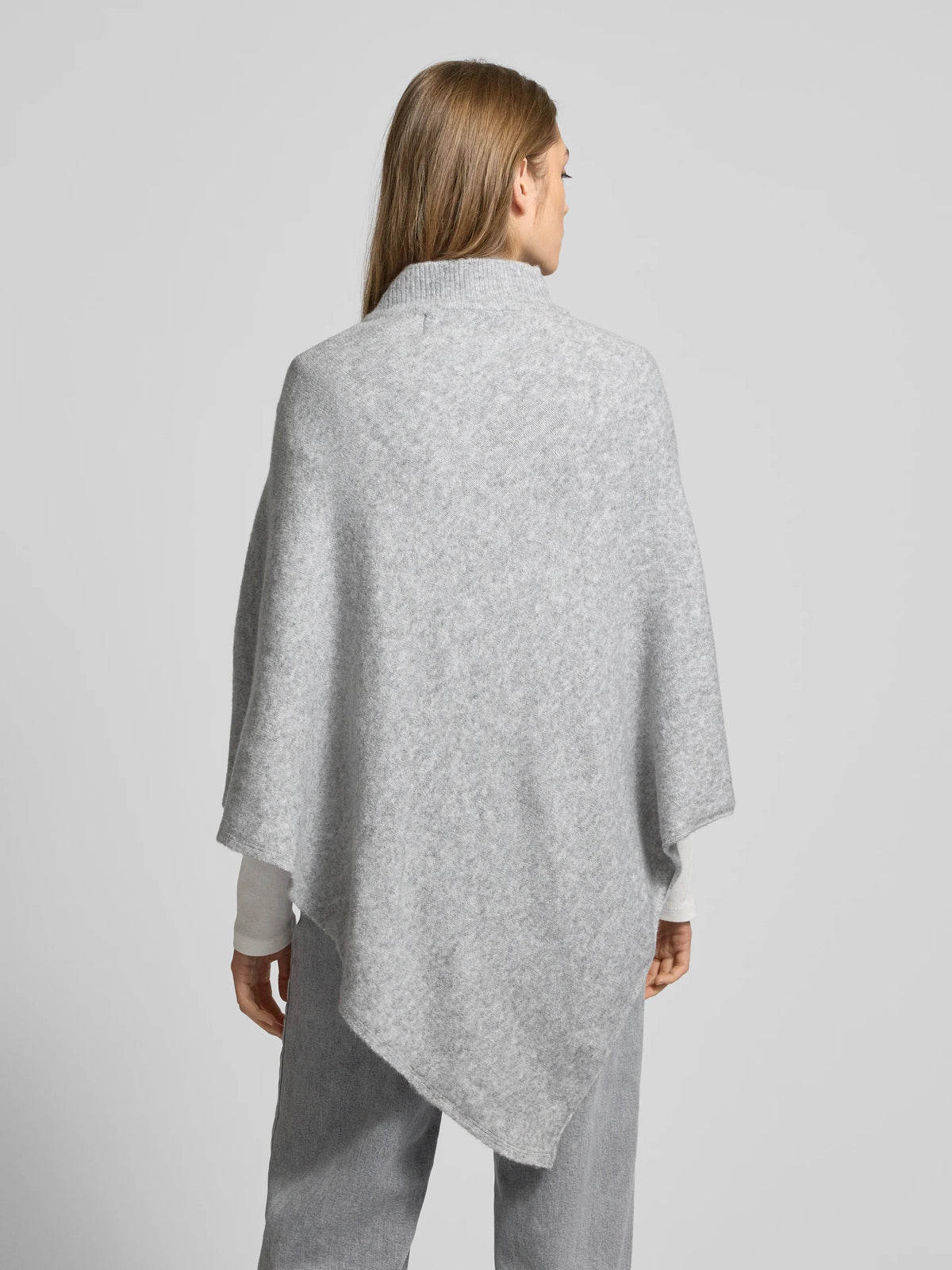 PIECES FORTUNA HIGH NECK PONCHO