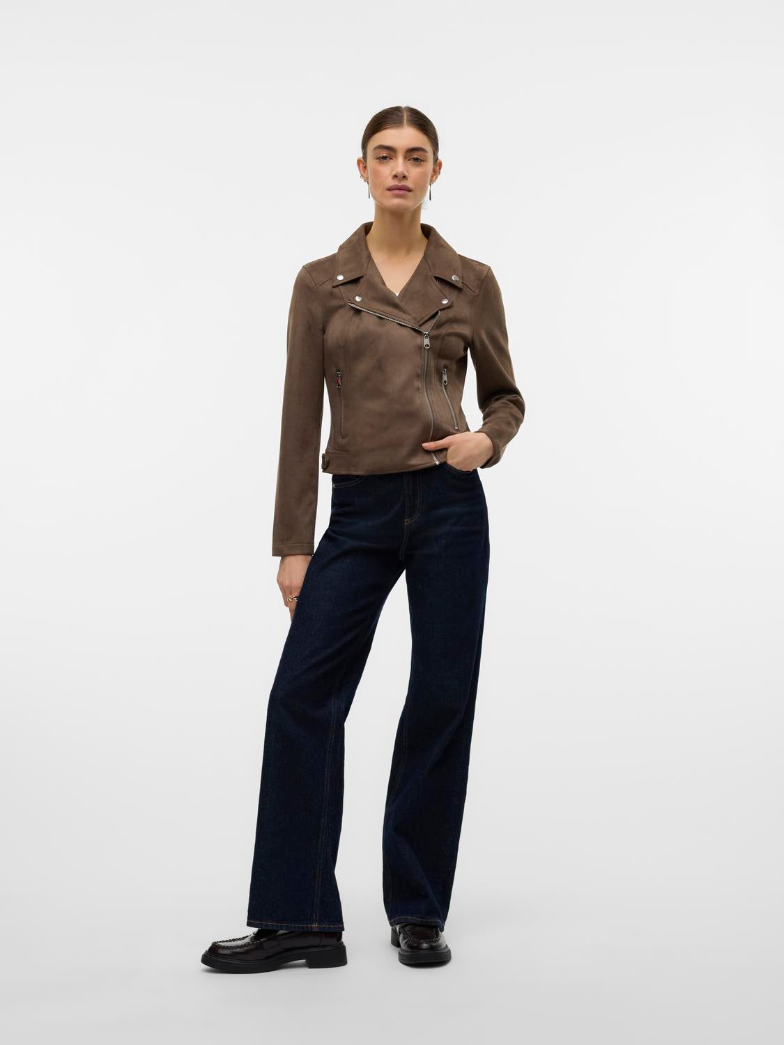 VERO MODA JOSE SHORT FAUX SUEDE JACKET