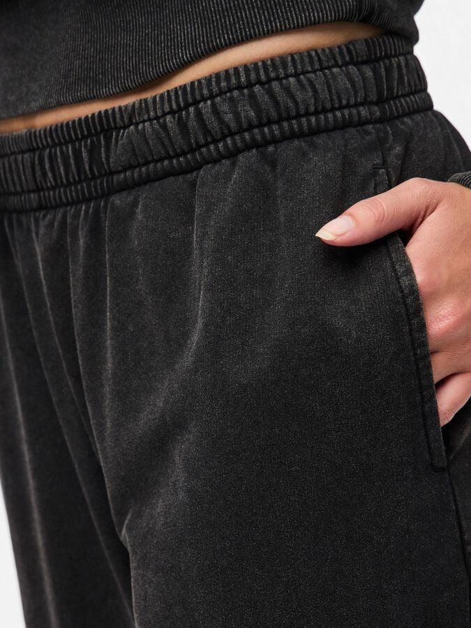PIECES CHILLI HW WASHED STRAIGHT PANT