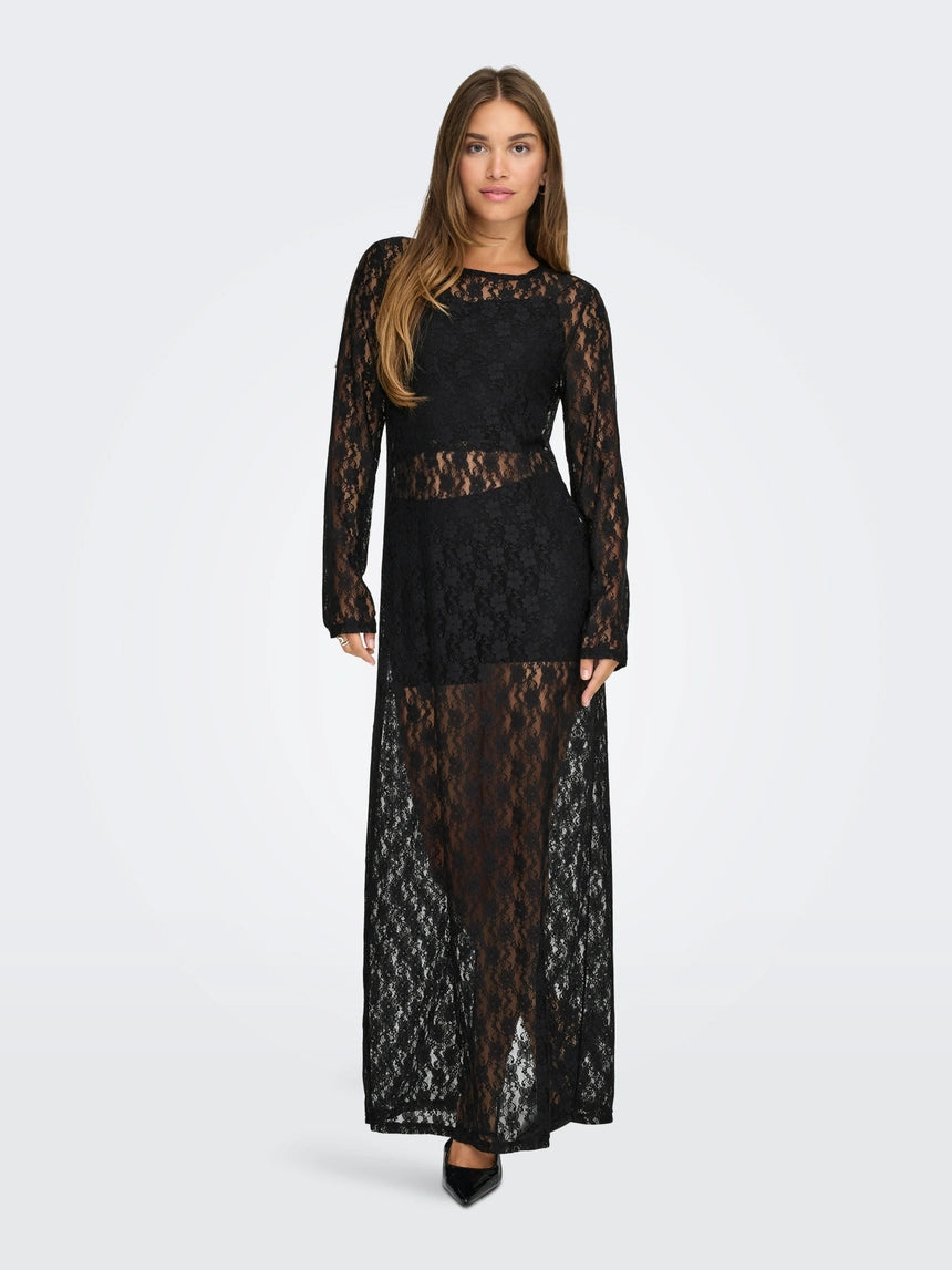 ONLY FREDERIKKE CALI LIFE LS LACE DRESS