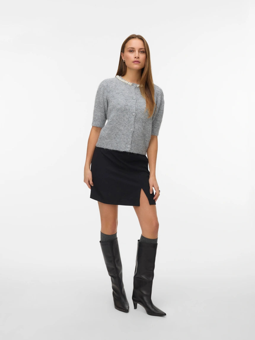 VERO MODA OCEAN 2/4 O-NECK JEWELLERY CARDIGAN