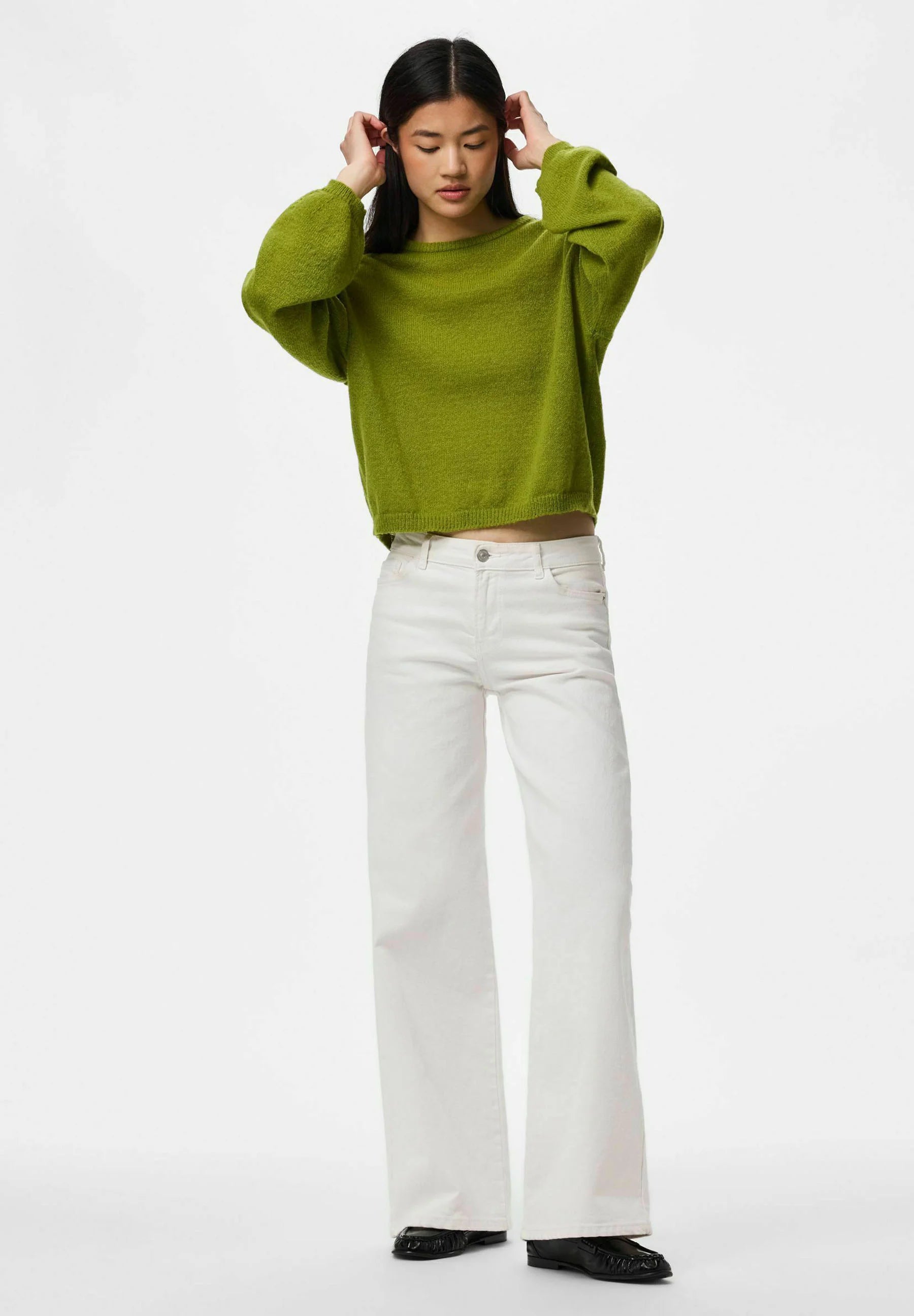 PIECES IDA LS O-NECK KNIT