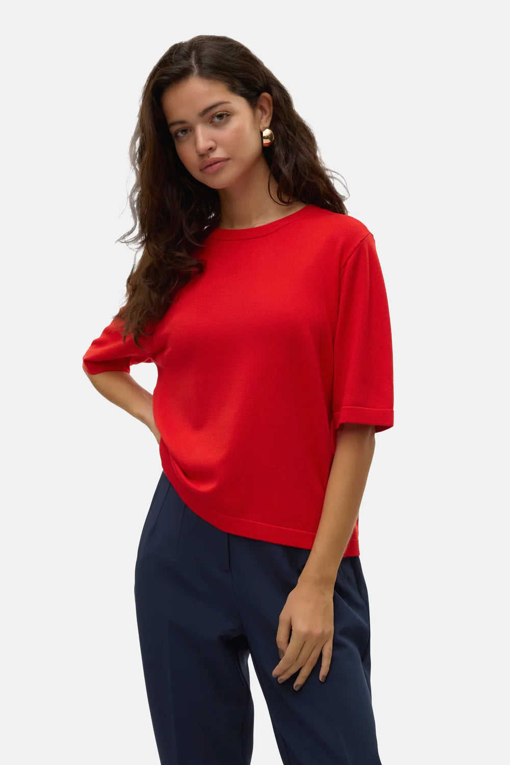 VERO MODA SILJE 2/4 O-NECK OVERSIZE PULLOVER