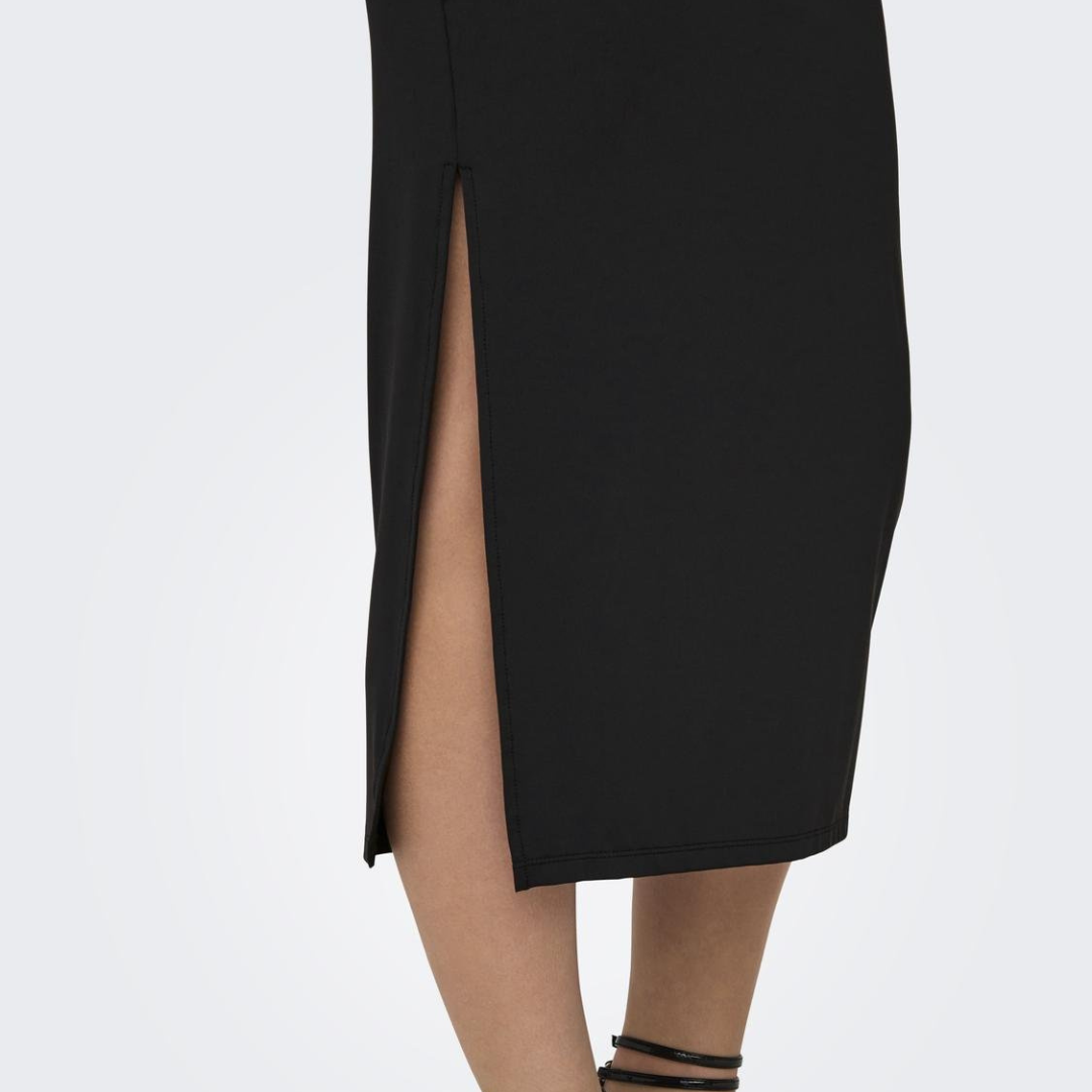 ONLY EA S/L LONG SLIT DRESS