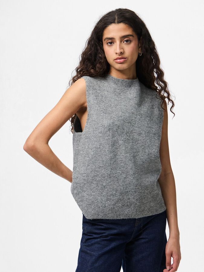 PIECES SILLY SL REV TIE VEST KNIT
