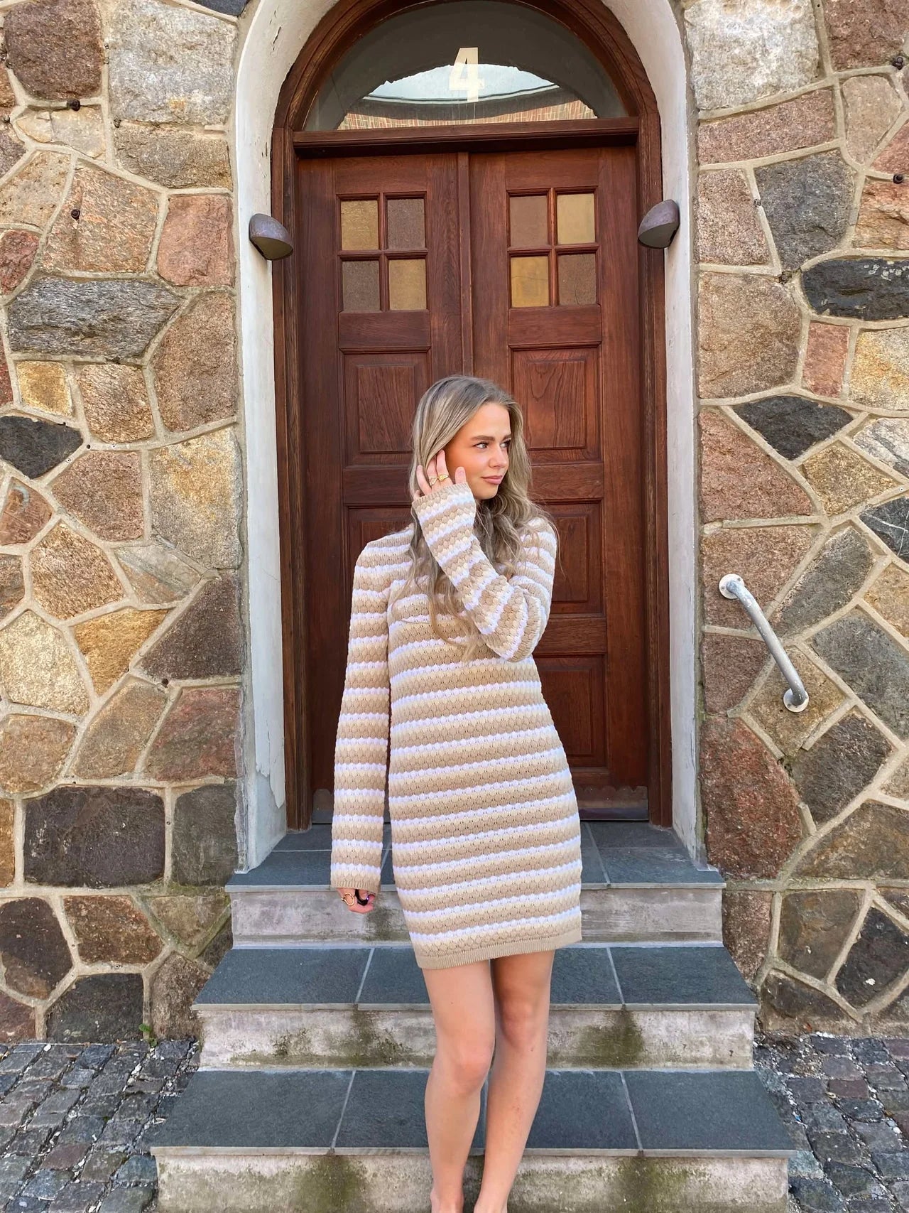 NOISY MAY JULIA L/S FLARED SLEEVE DRESS