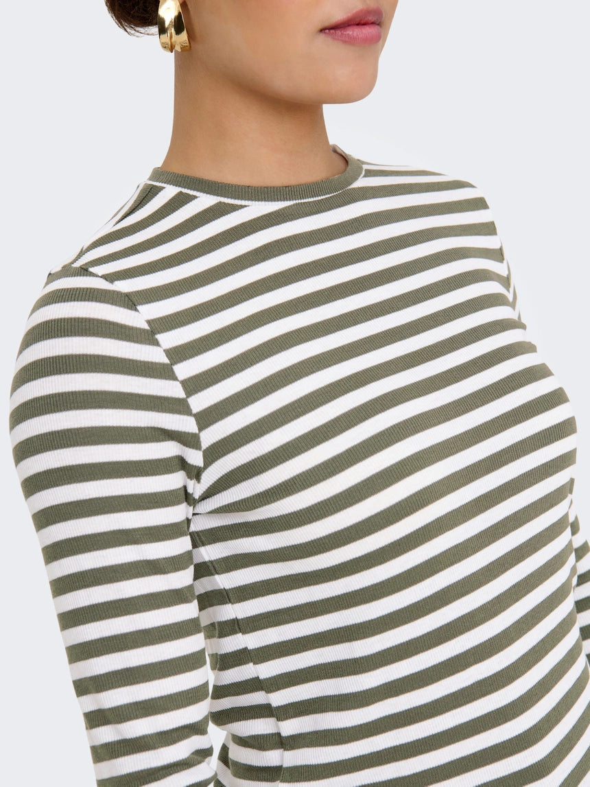 ONLY MAI STRIPE L/S TOP