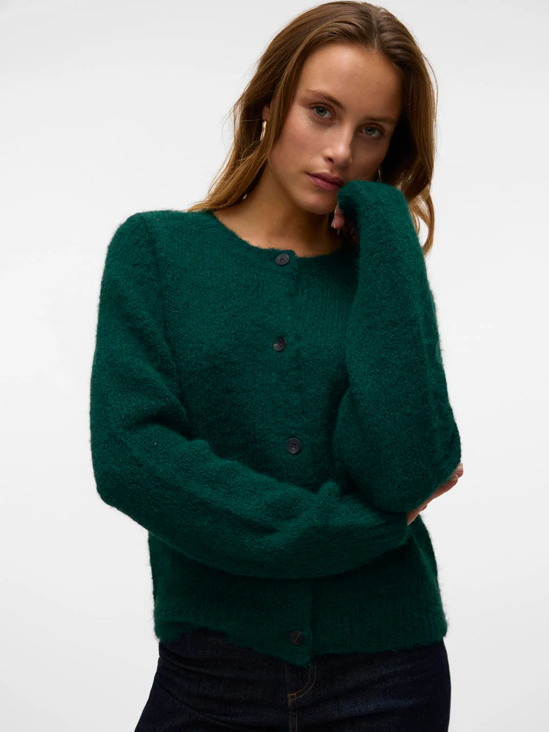 VERO MODA NOVAH LS ONECK BUTTON CARDIGAN