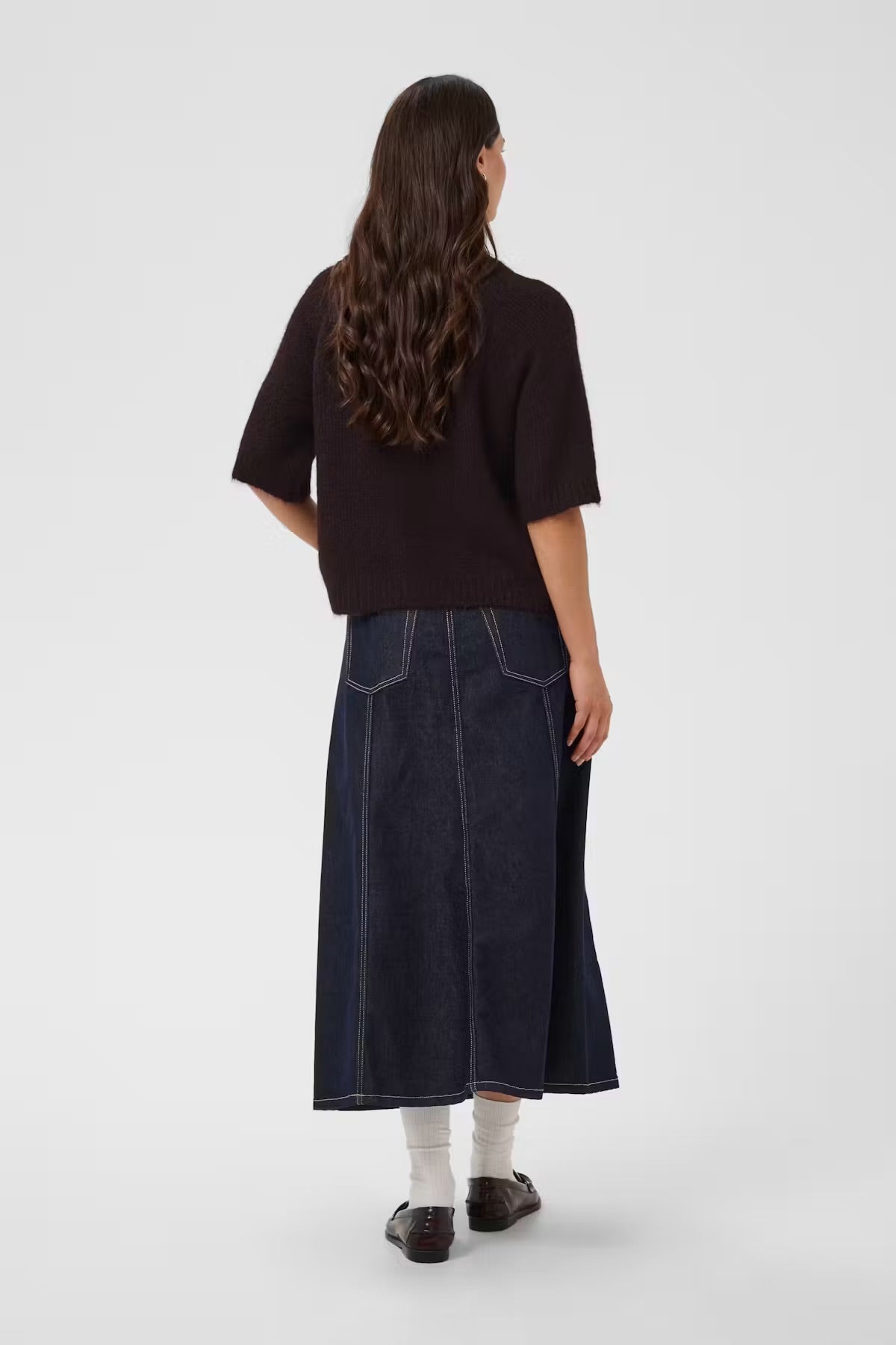 KAFFE EMILIE CROPPED KNIT PULLOVER