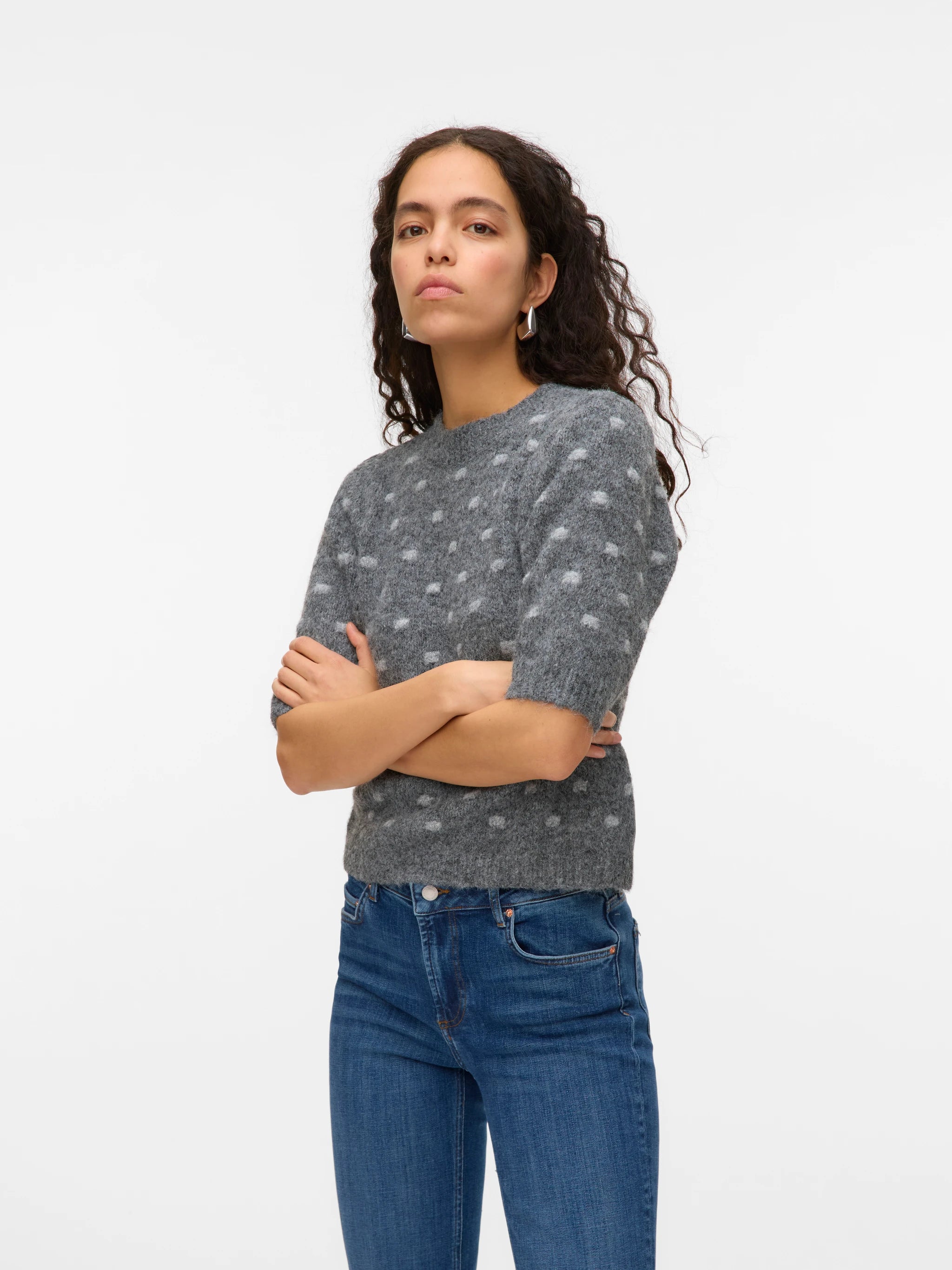 VERO MODA NOVAHDOTTY 2/4 O-NECK PULLOVER