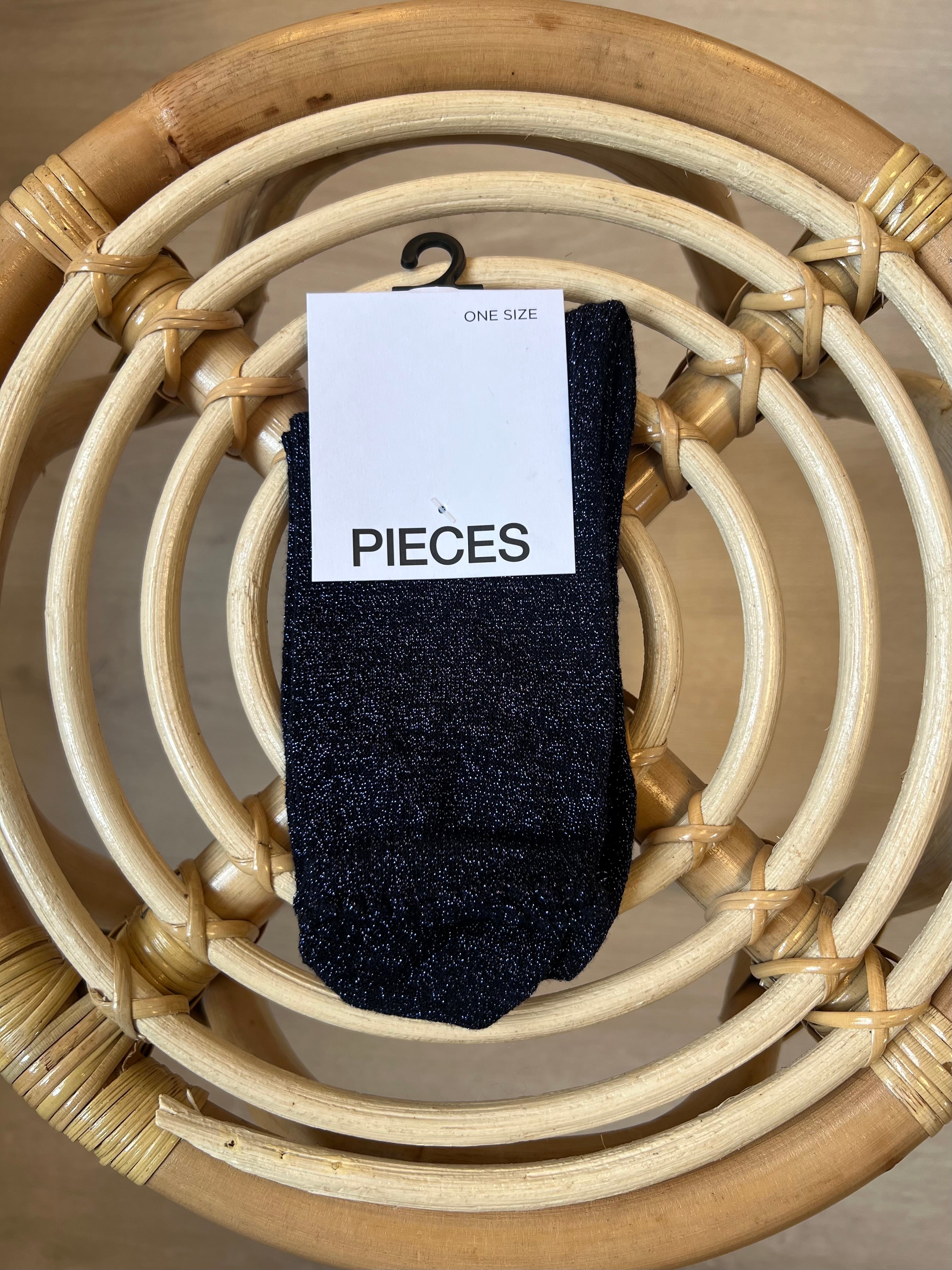 PIECES SEBBY GLITTER LONG SOCKS