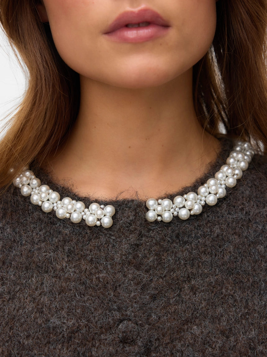 VERO MODA OCEAN 2/4 O-NECK JEWELLERY CARDIGAN