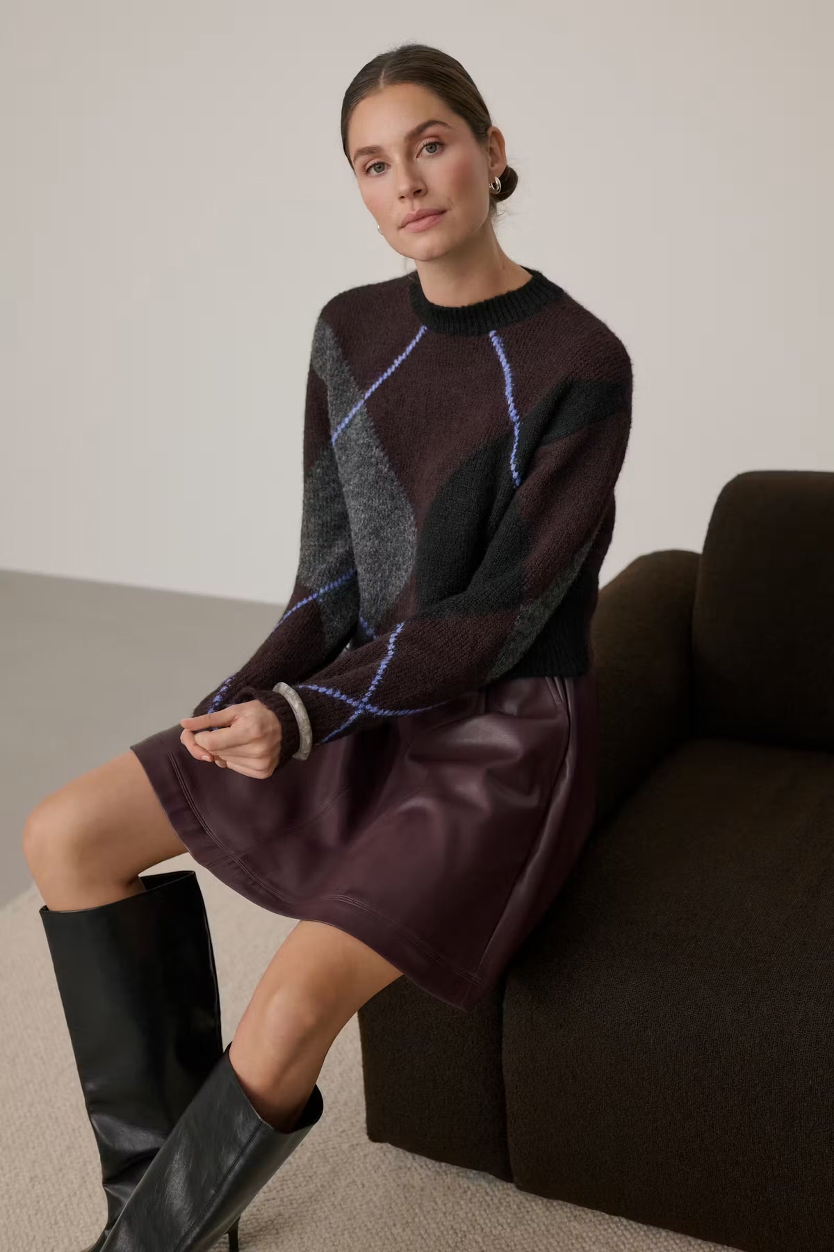 KAFFE GRITH KNIT PULLOVER