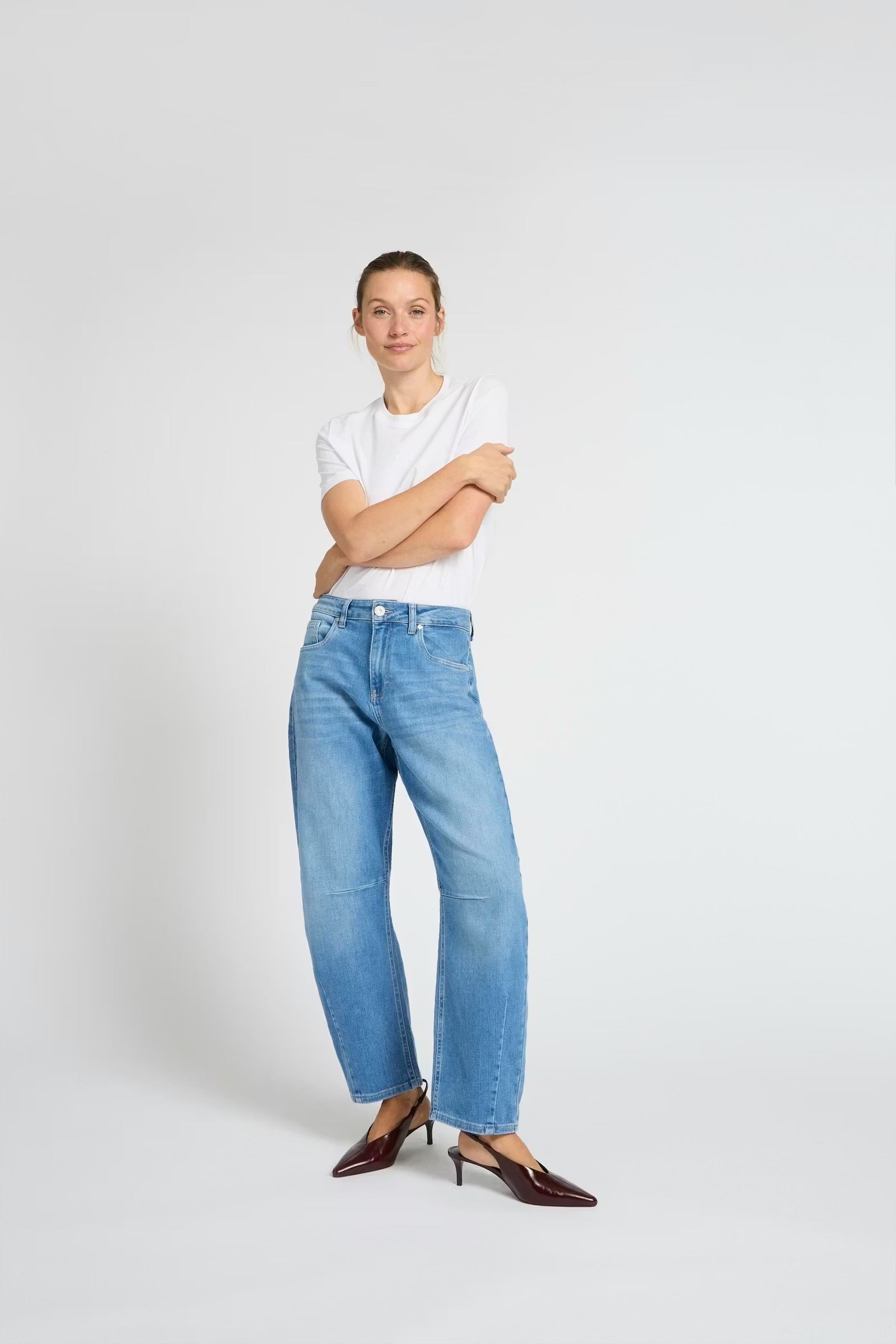 PULZ JEANS ANNI HW JEANS BARREL LEG