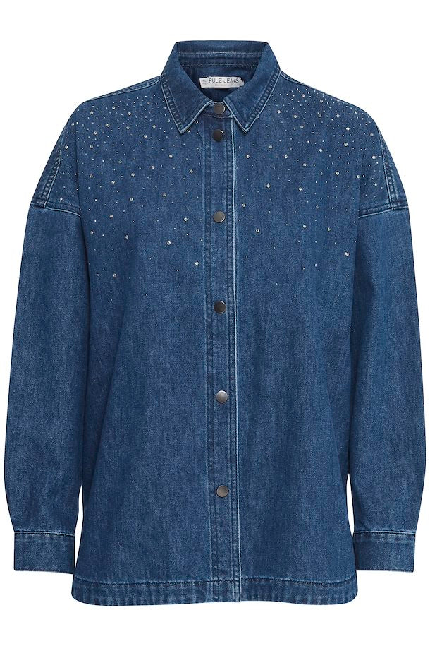 PULZ JEANS PERLA DENIM SHIRT