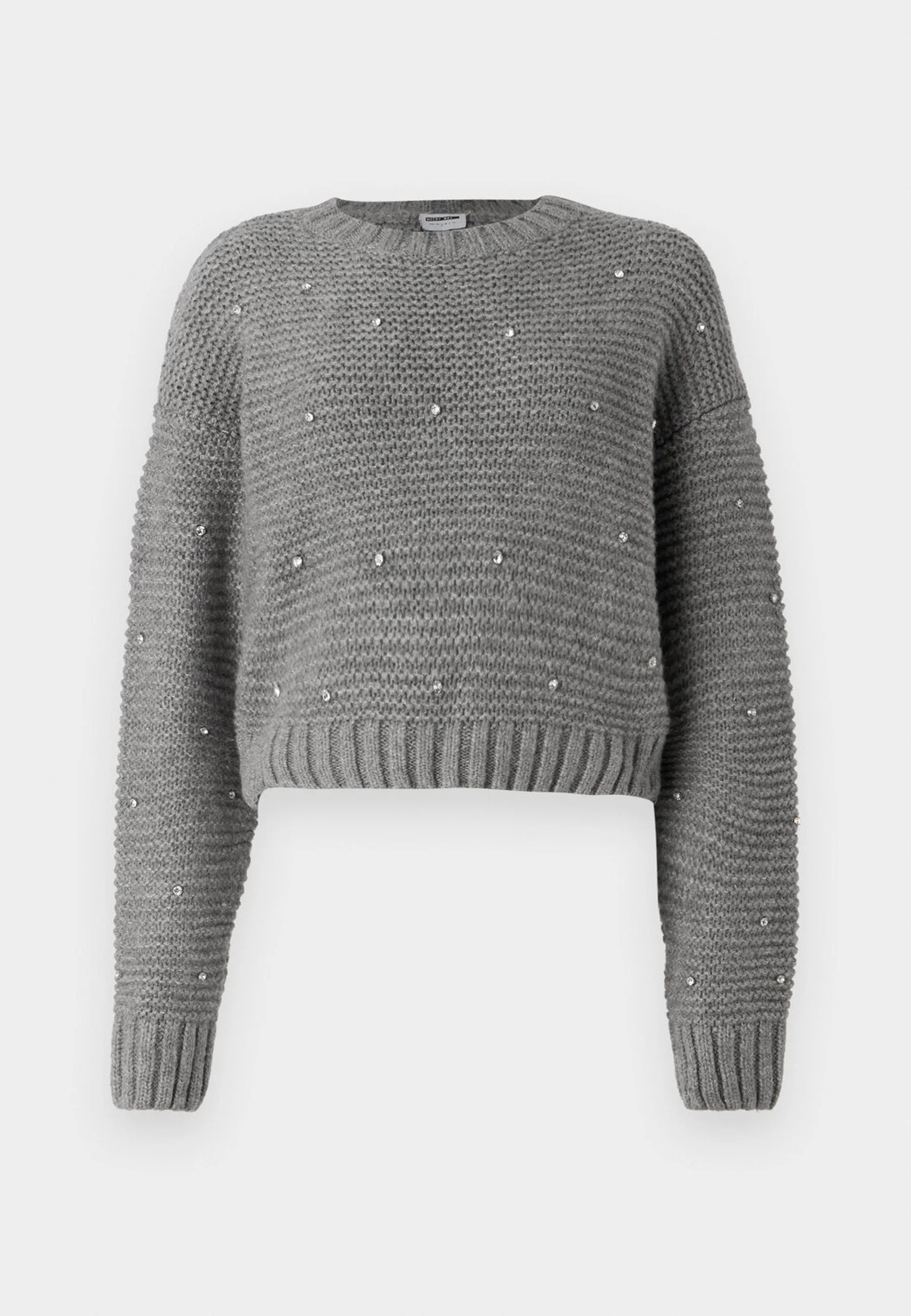 NOISY MAY SANNE L/S O-NECK DIAMANTÉ KNIT