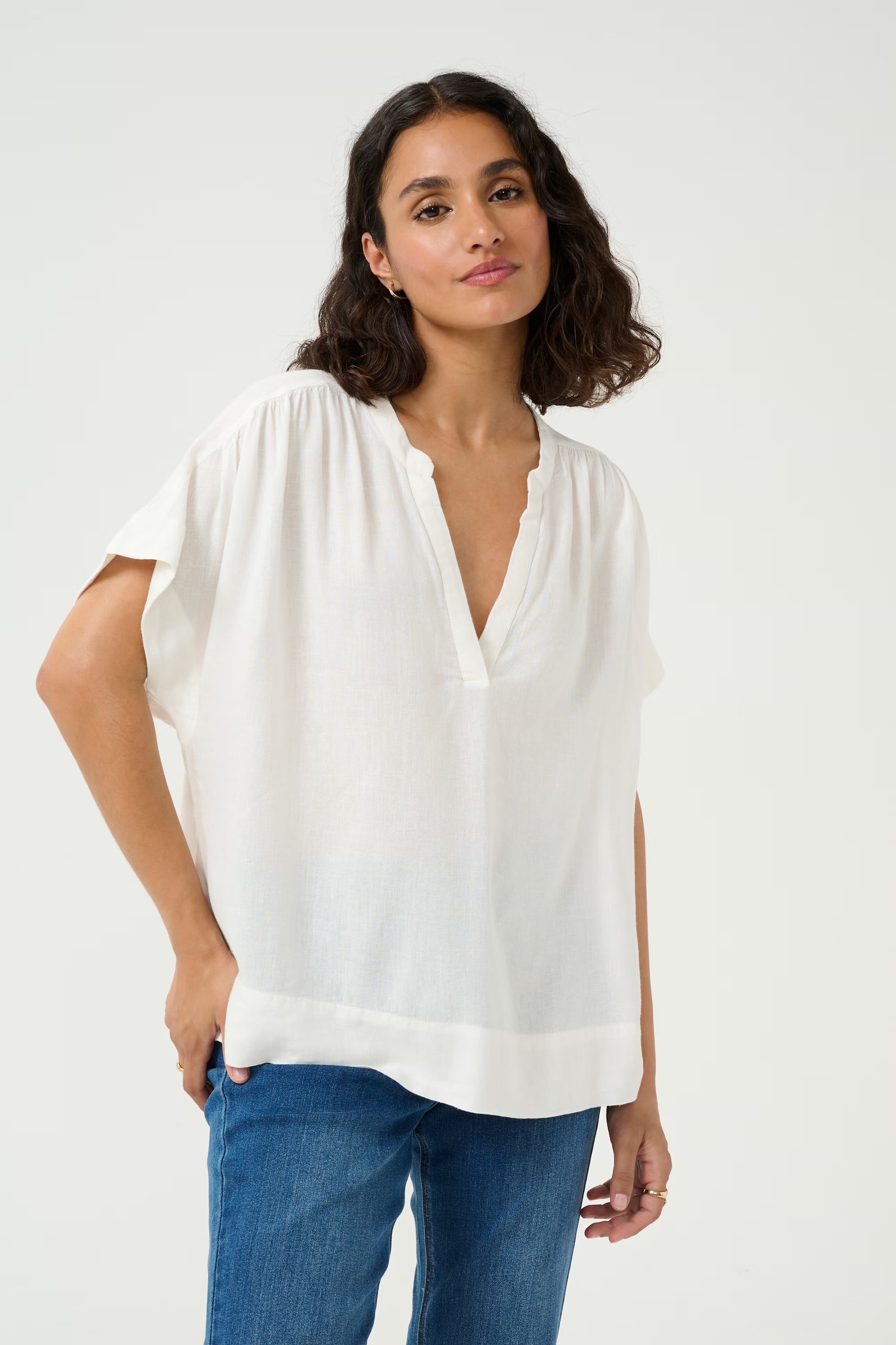 KAFFE MILIA WIN SL BLOUSE