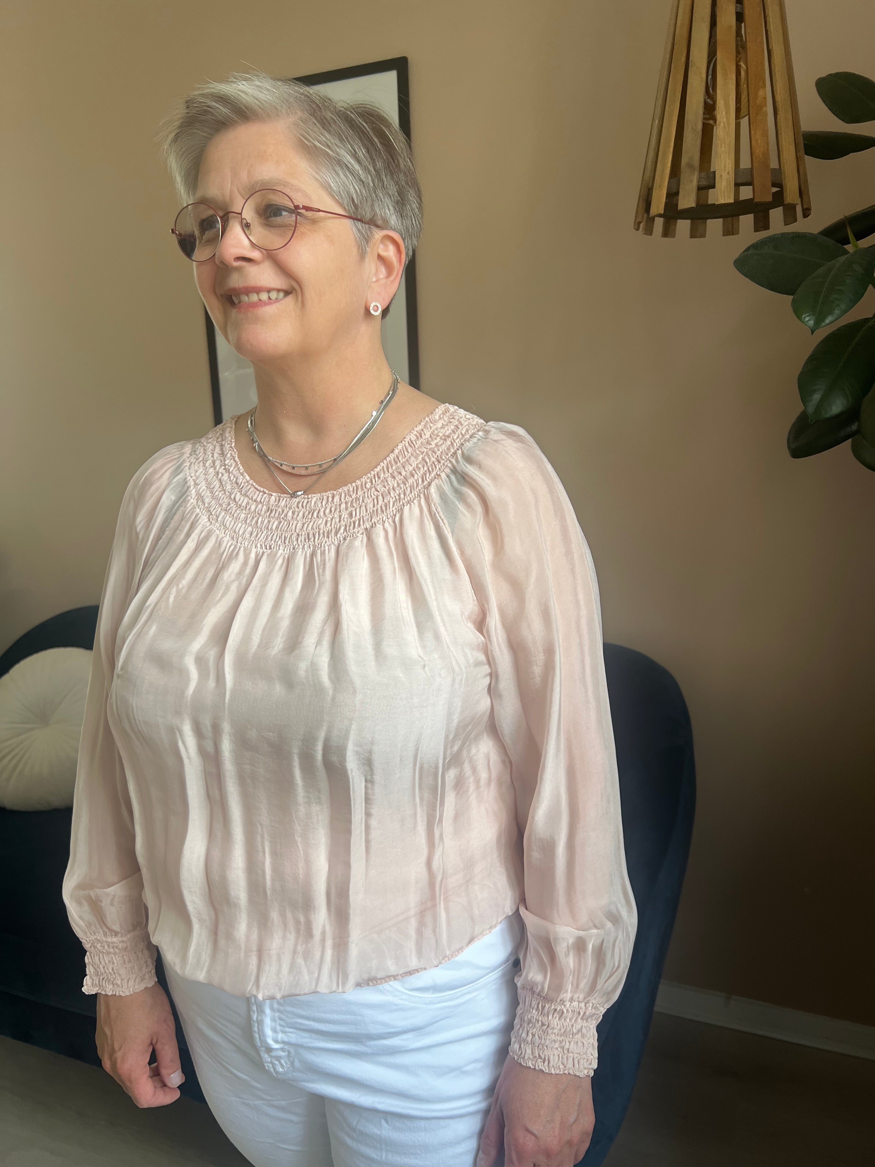 HOFFMANN L/S SILK BLOUSE