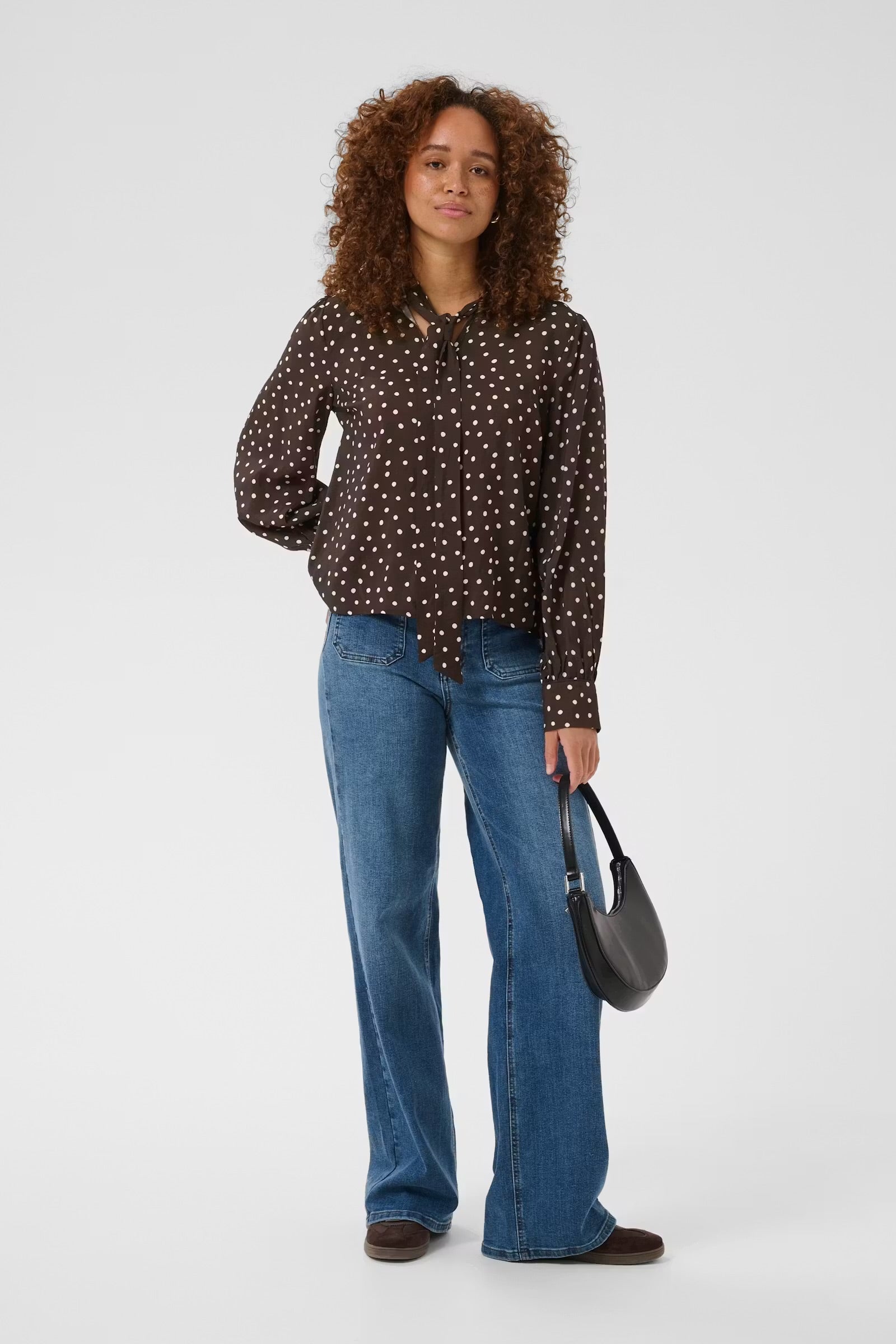 KAFFE DOTTE BLOUSE