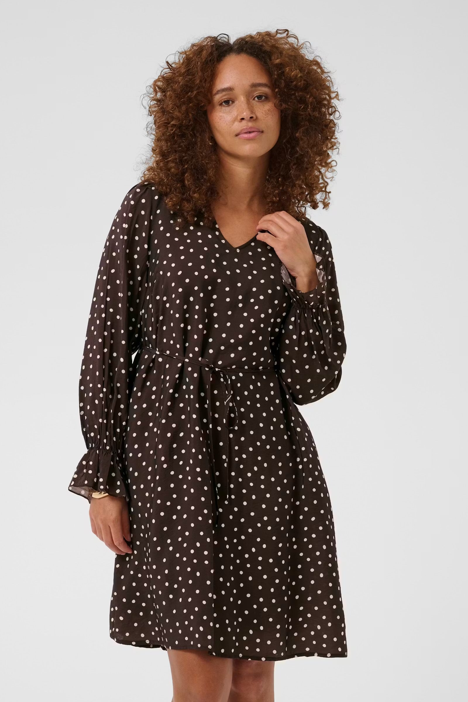 KAFFE DOTTE DRESS