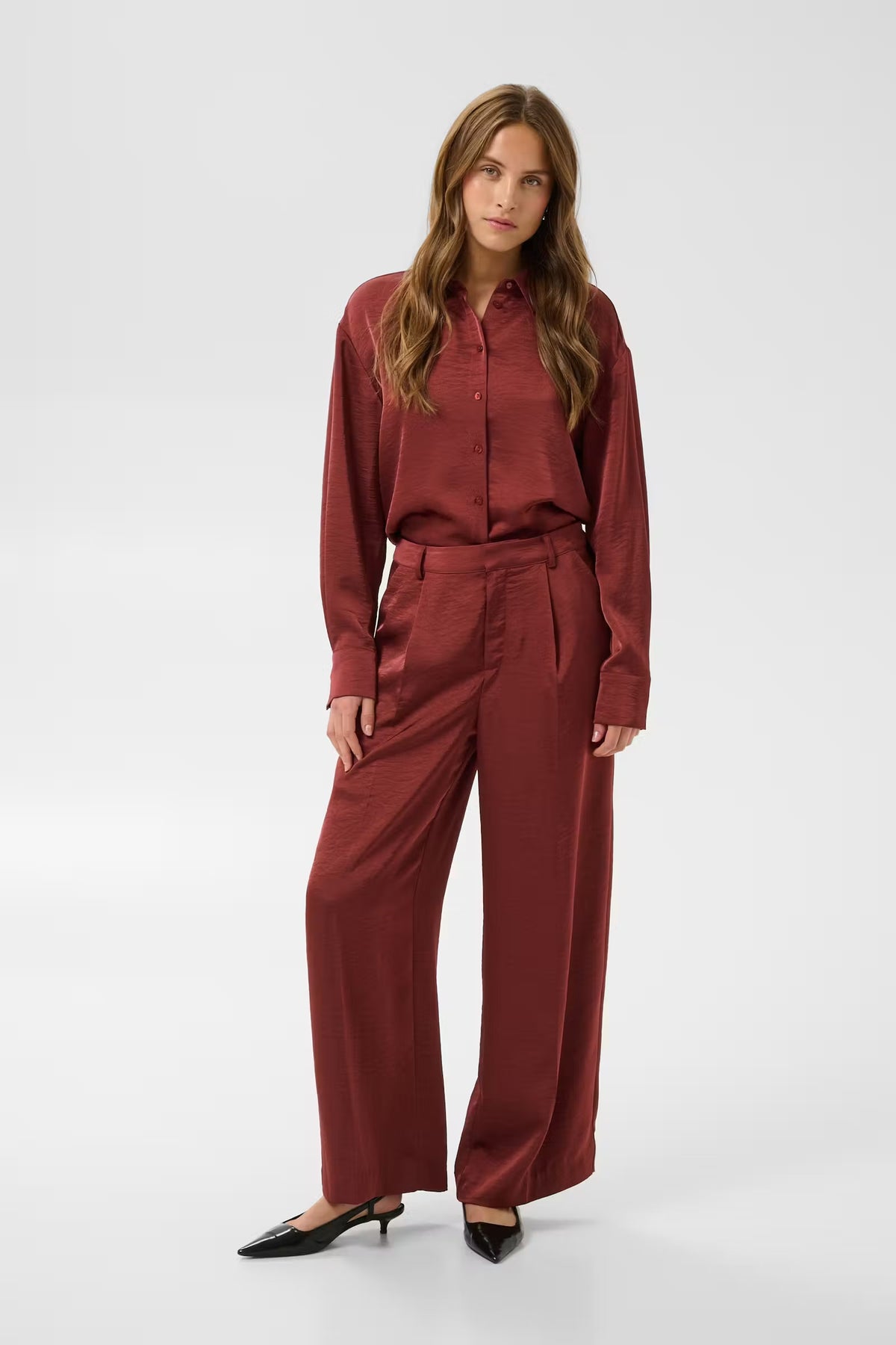 KAFFE RORY CROPPED SHIRT
