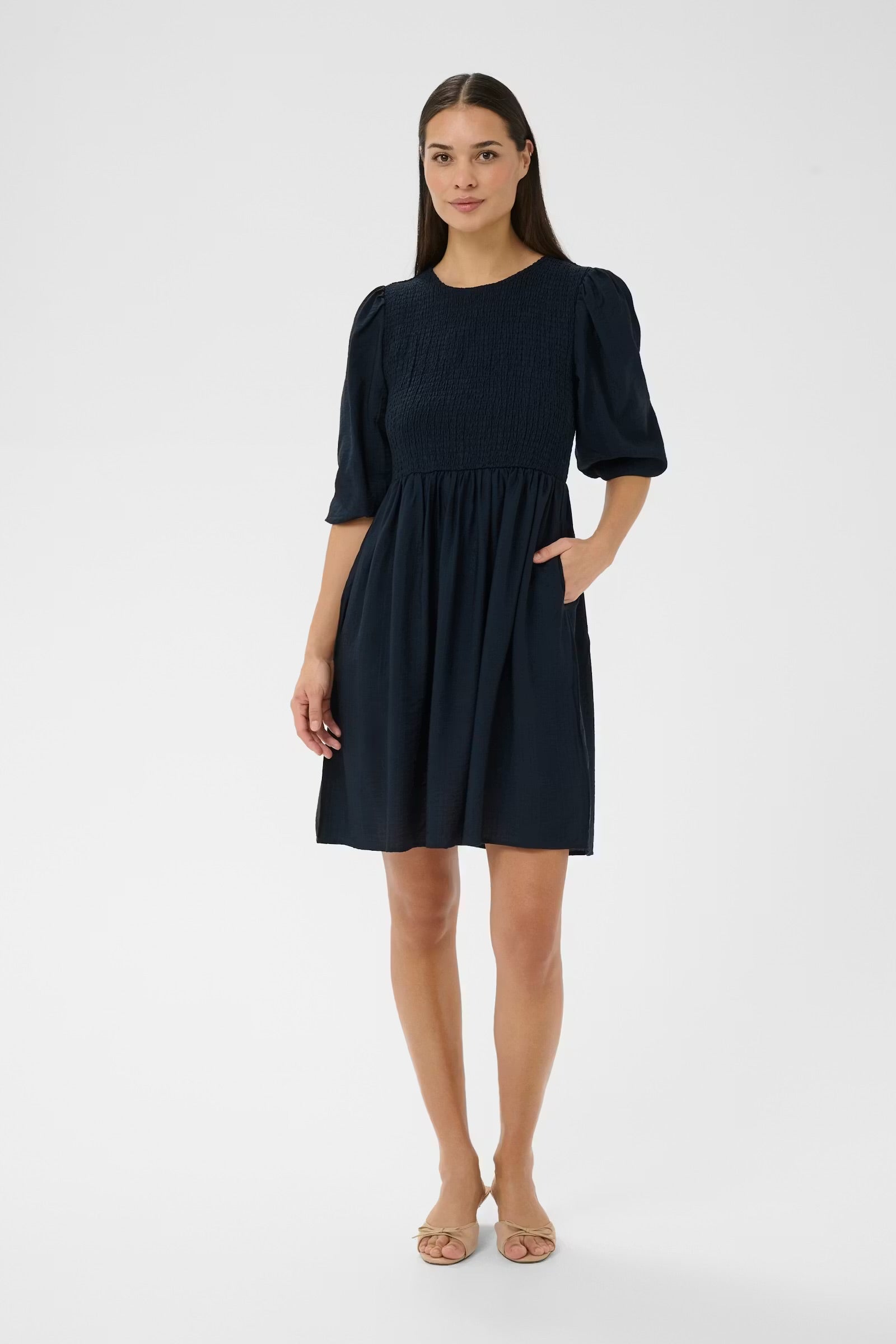 KAFFE HANNA SMOCK DRESS