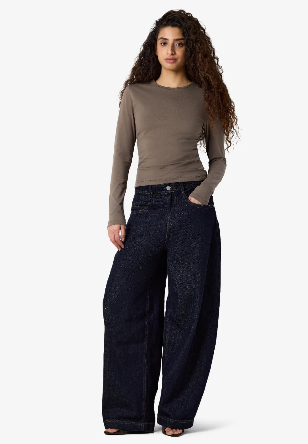NOISY MAY ADRIANA L/S SLIM TOP JRS NOOS
