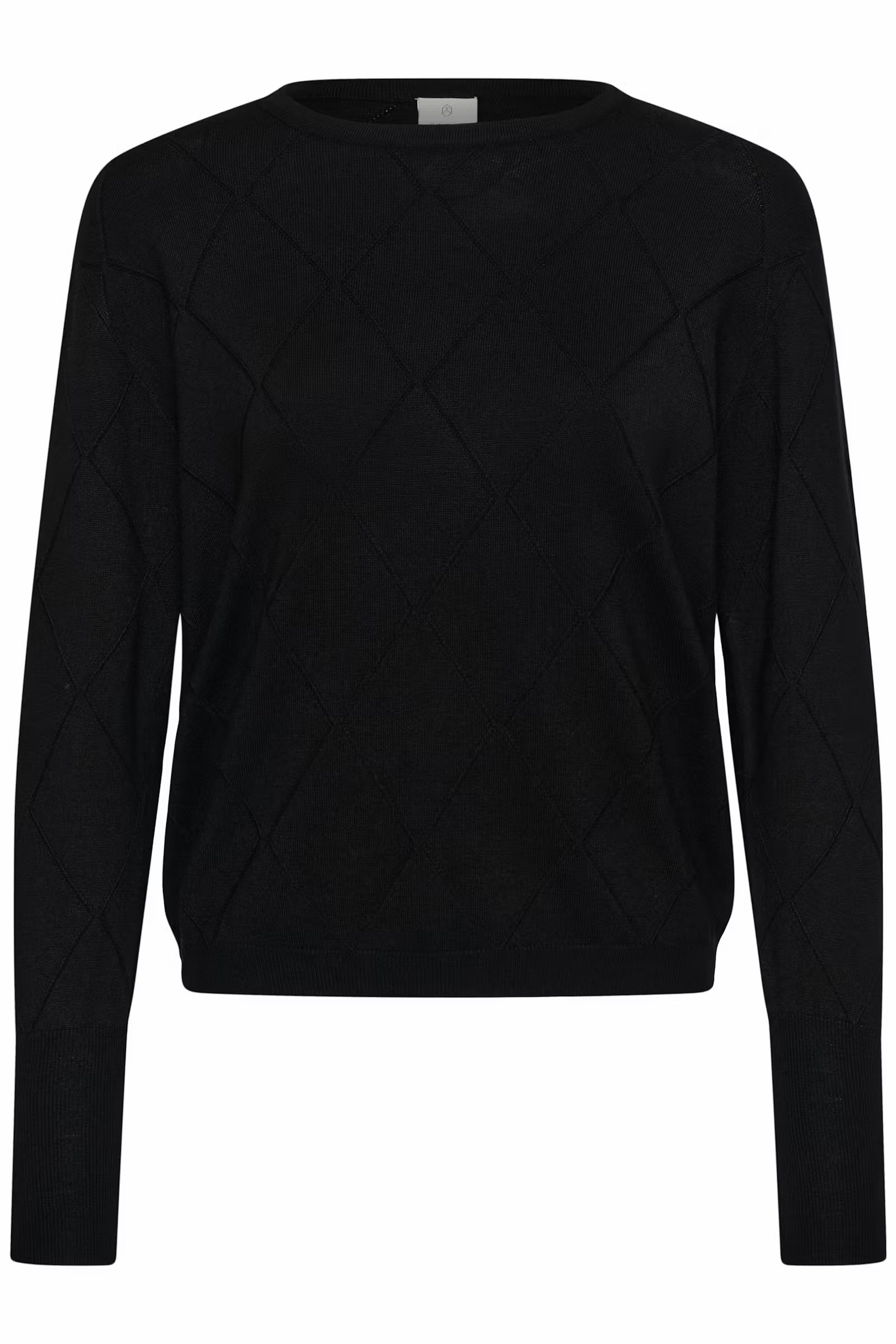 KAFFE LIZZA ARGYLE PULLOVER LS
