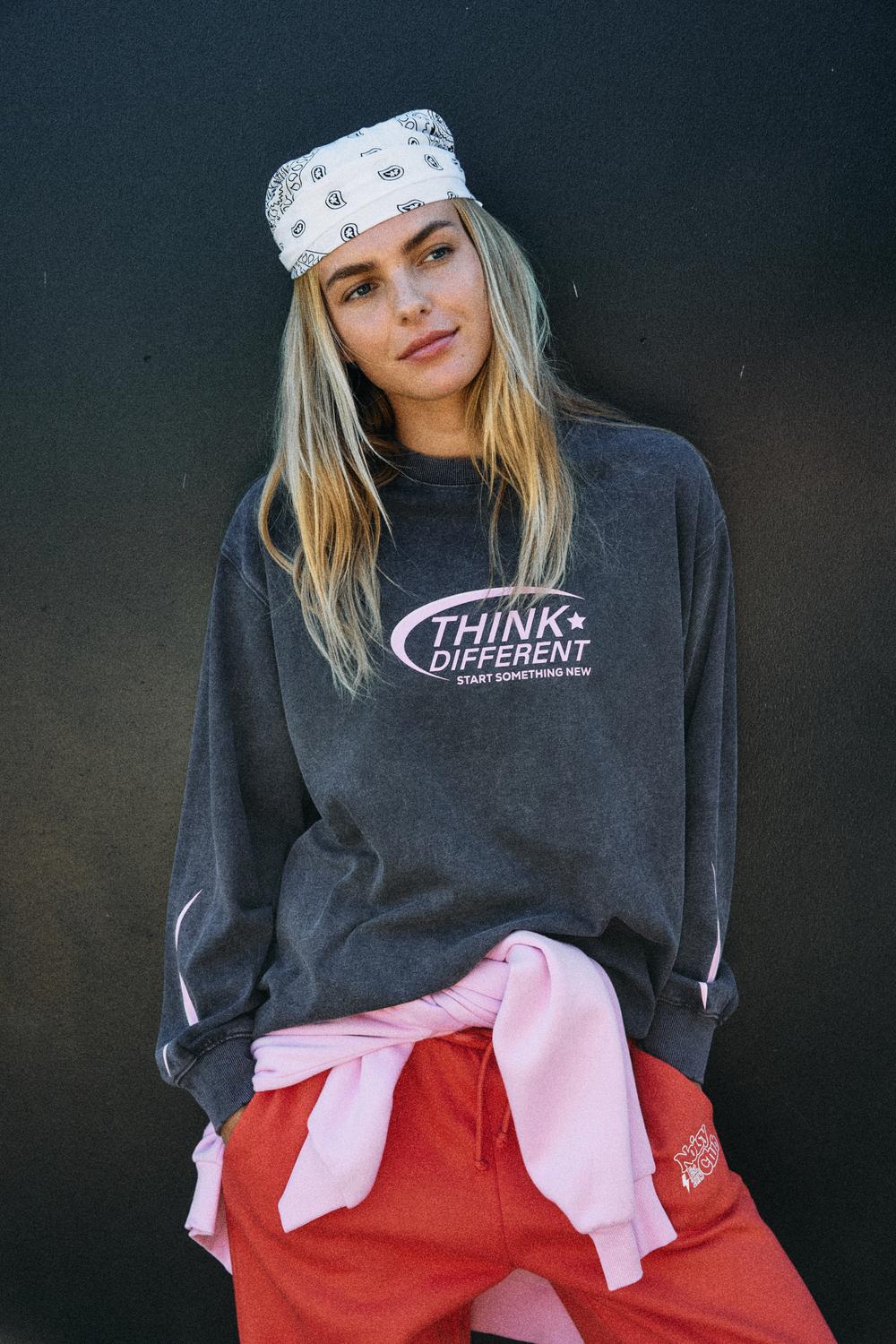 NOISY MAY POLLY L/S WASHED TOP