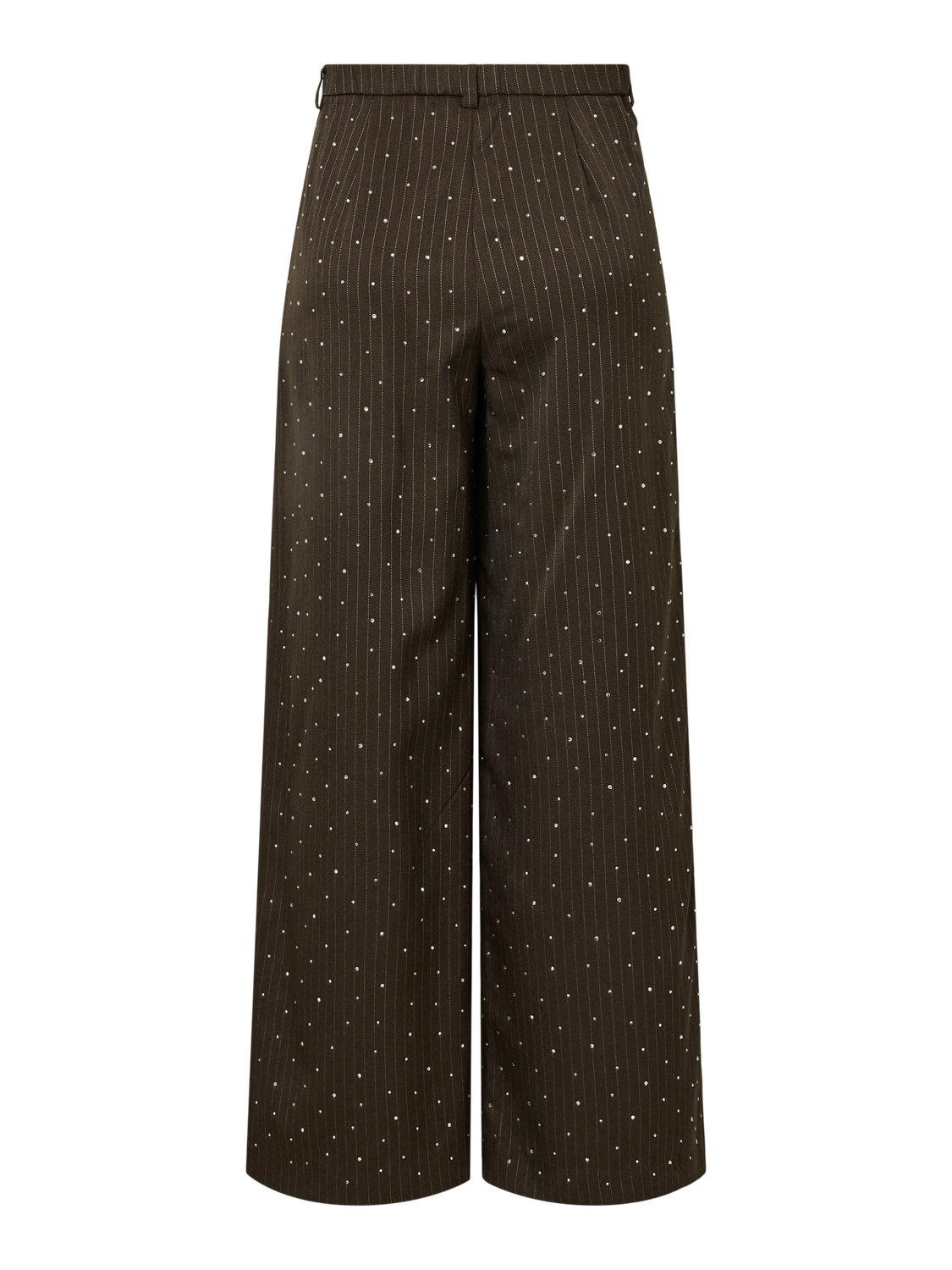 PIECES FALKA PINSTRIPE HW PANTS W. RHINESTONE